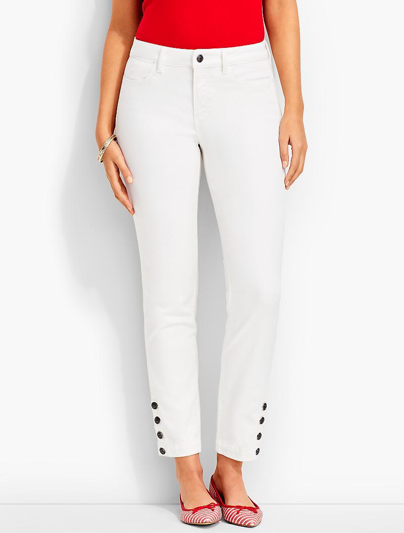 Five-pocket Button-ankle Jean-curvy Fit 