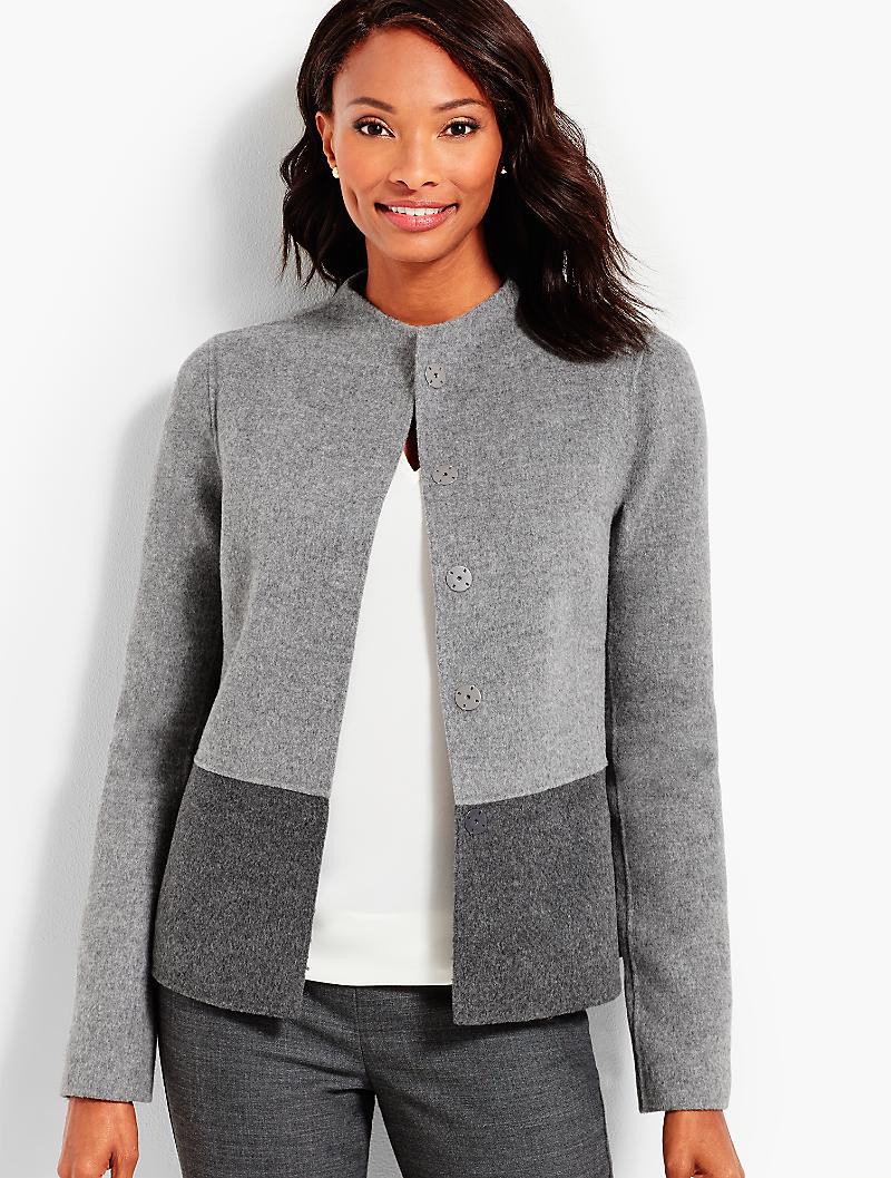 talbots double faced wool jacket
