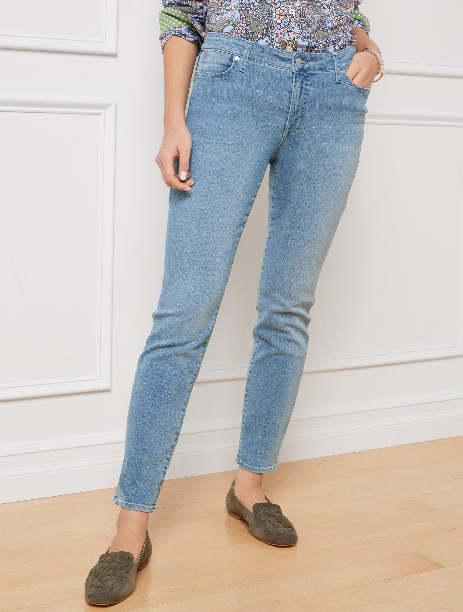 Talbots Slim Ankle Jeans in Blue | Lyst