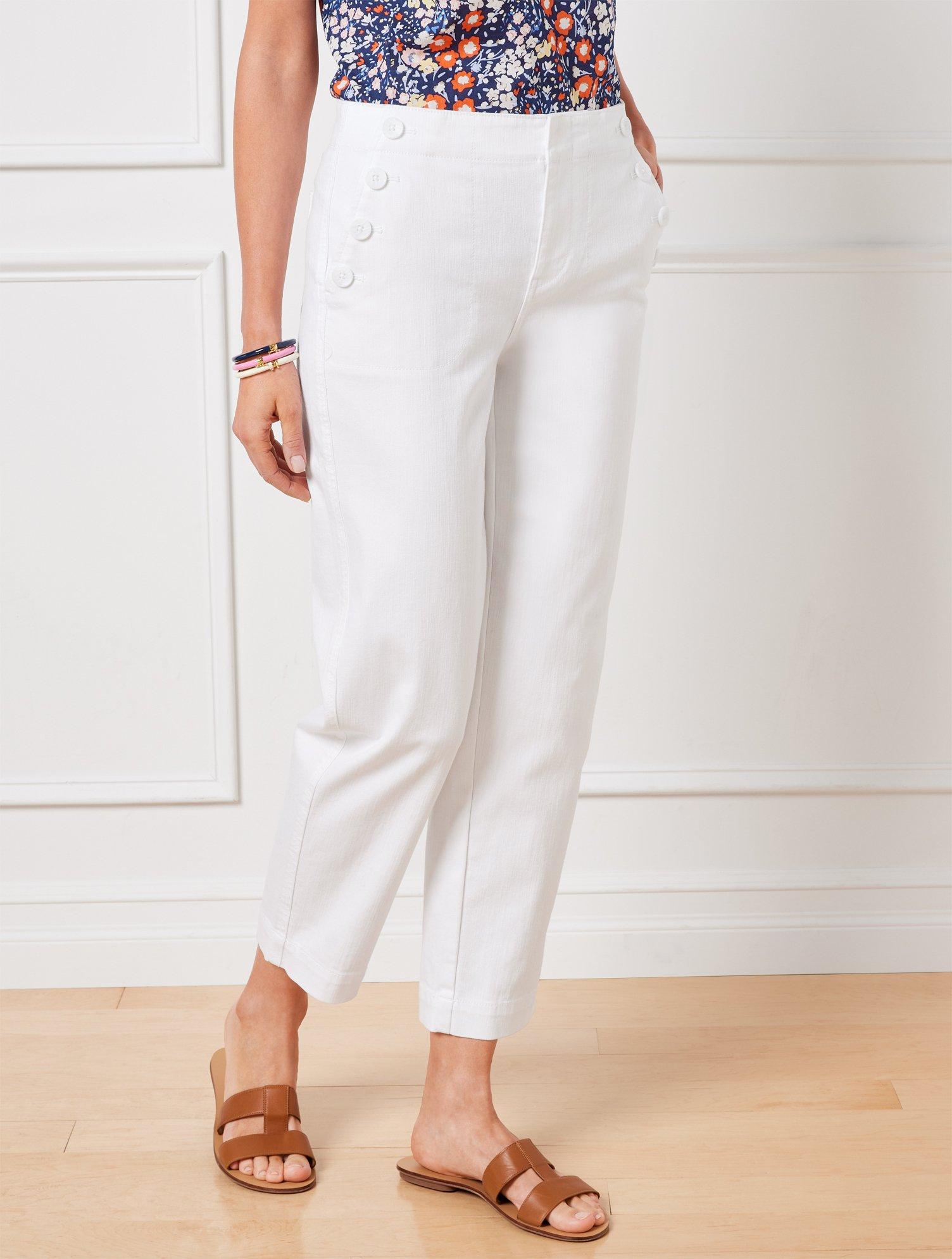 Talbots Sailor Jeans in White