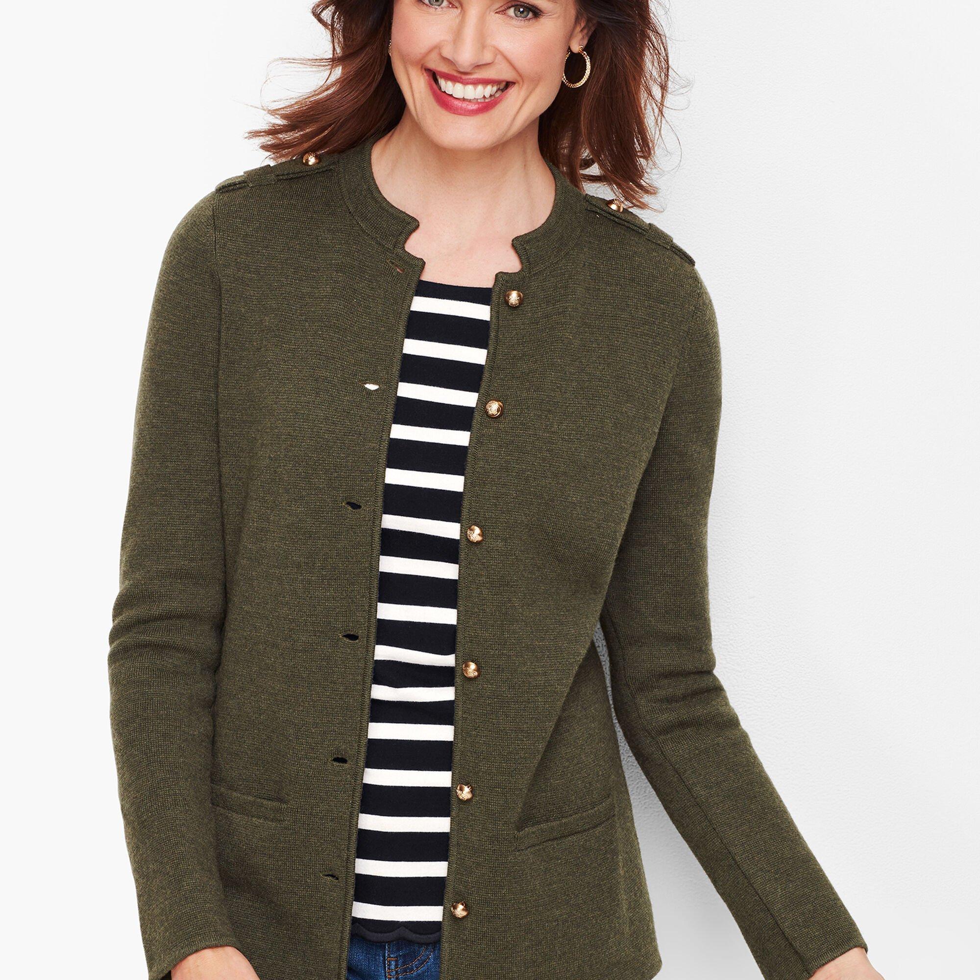 talbots sweater jacket