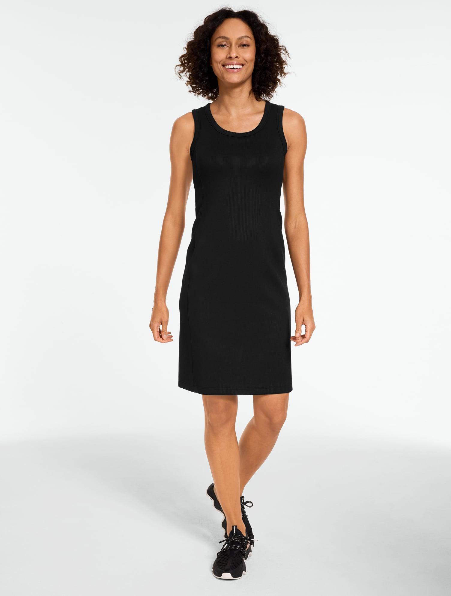 talbots black dresses Velvet Trim Ponte Knit Dress