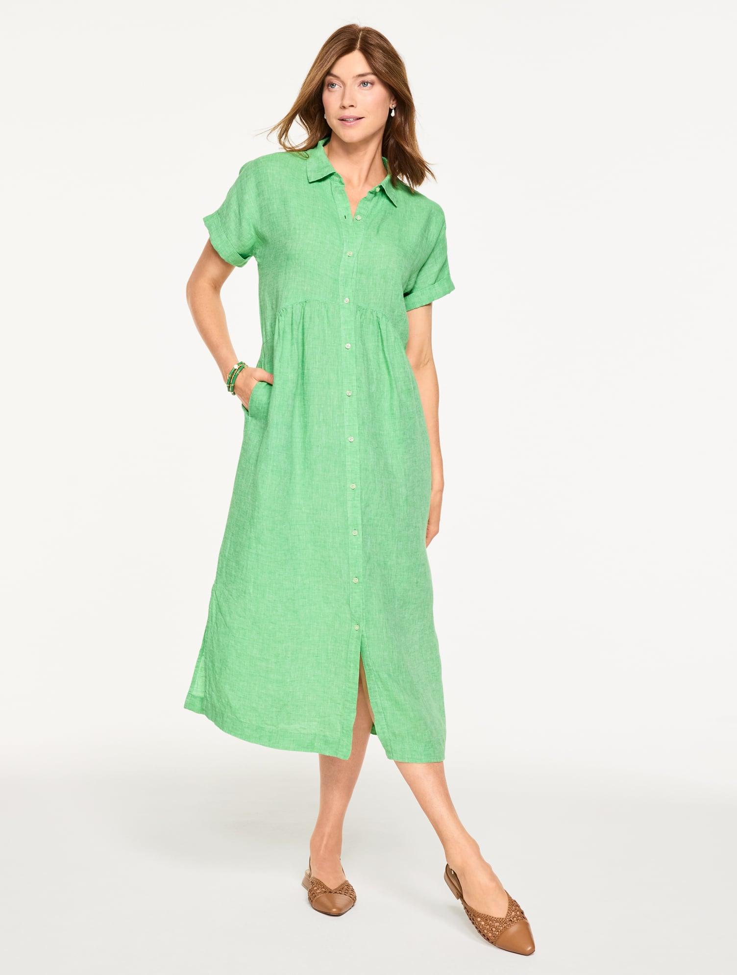 blue and white checked dress Gingham Check Cotton Dress