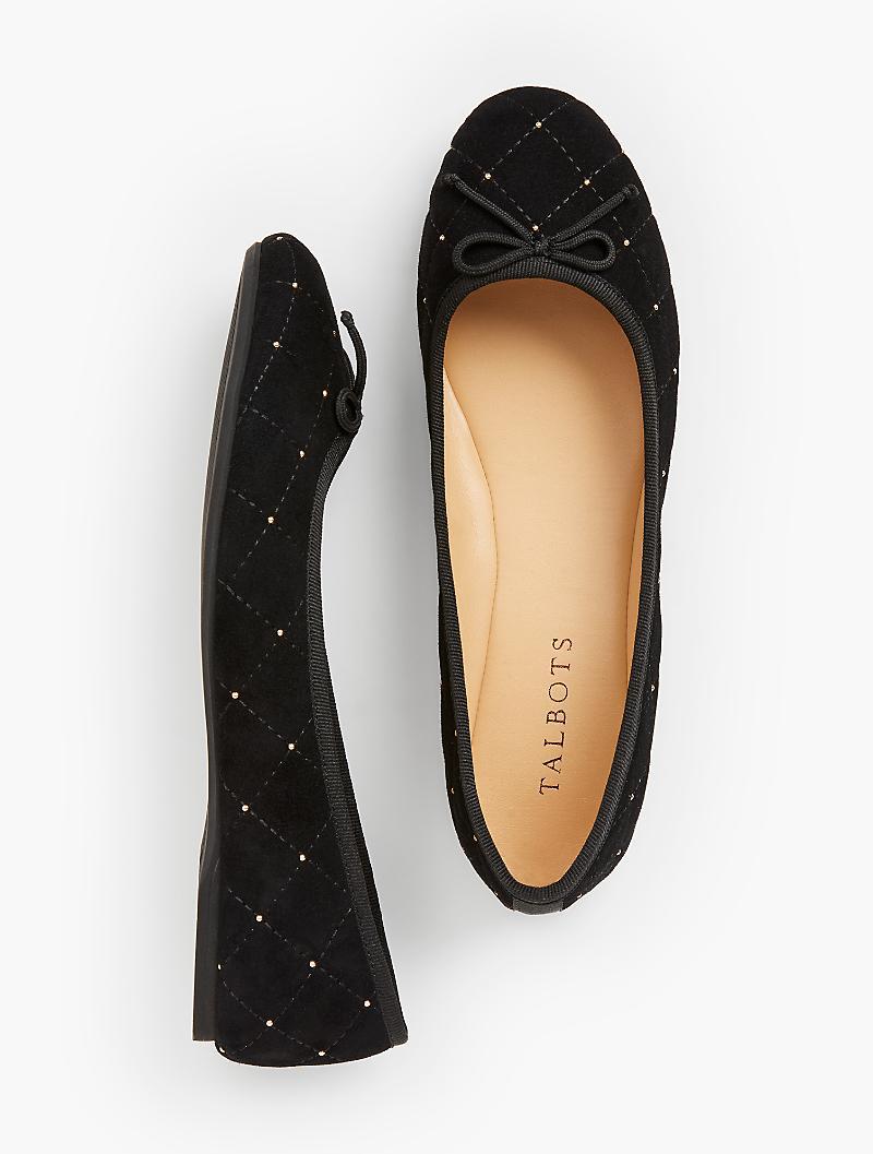 patent black ballet pumps