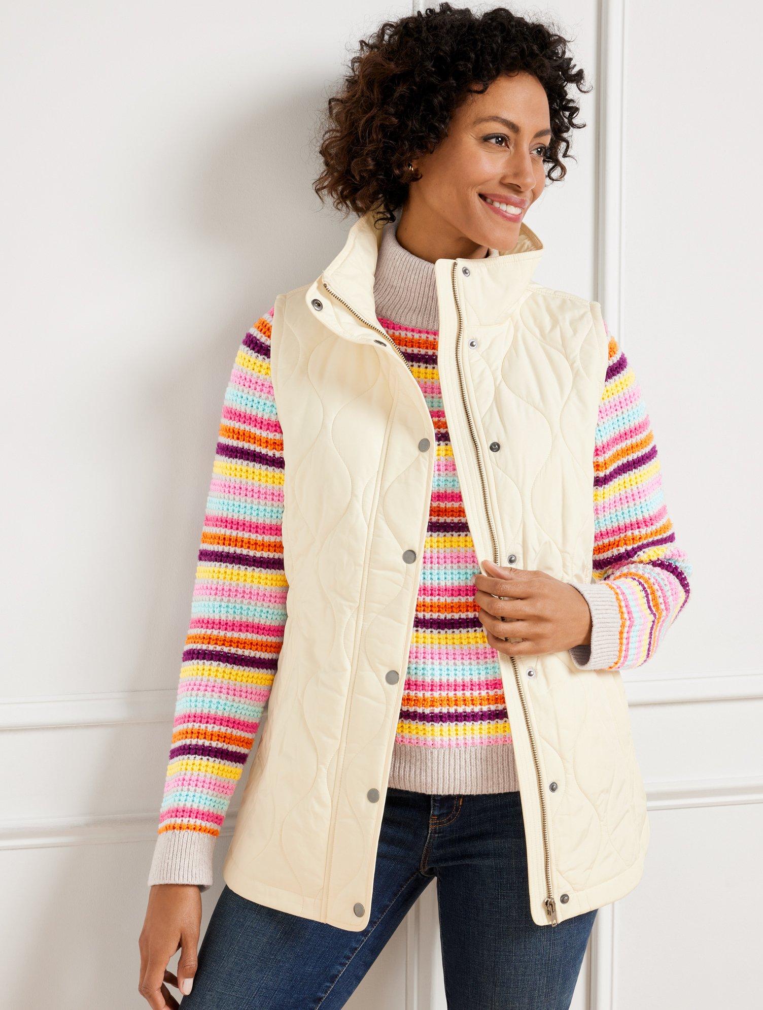 Talbots quilted best sale vest
