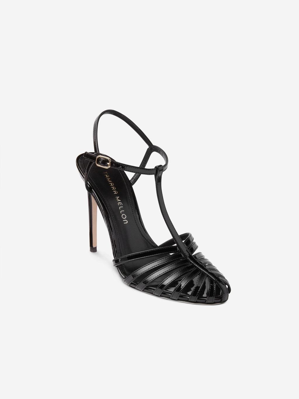 Tamara Mellon Studio 54 High-heel Sandals in Black | Lyst