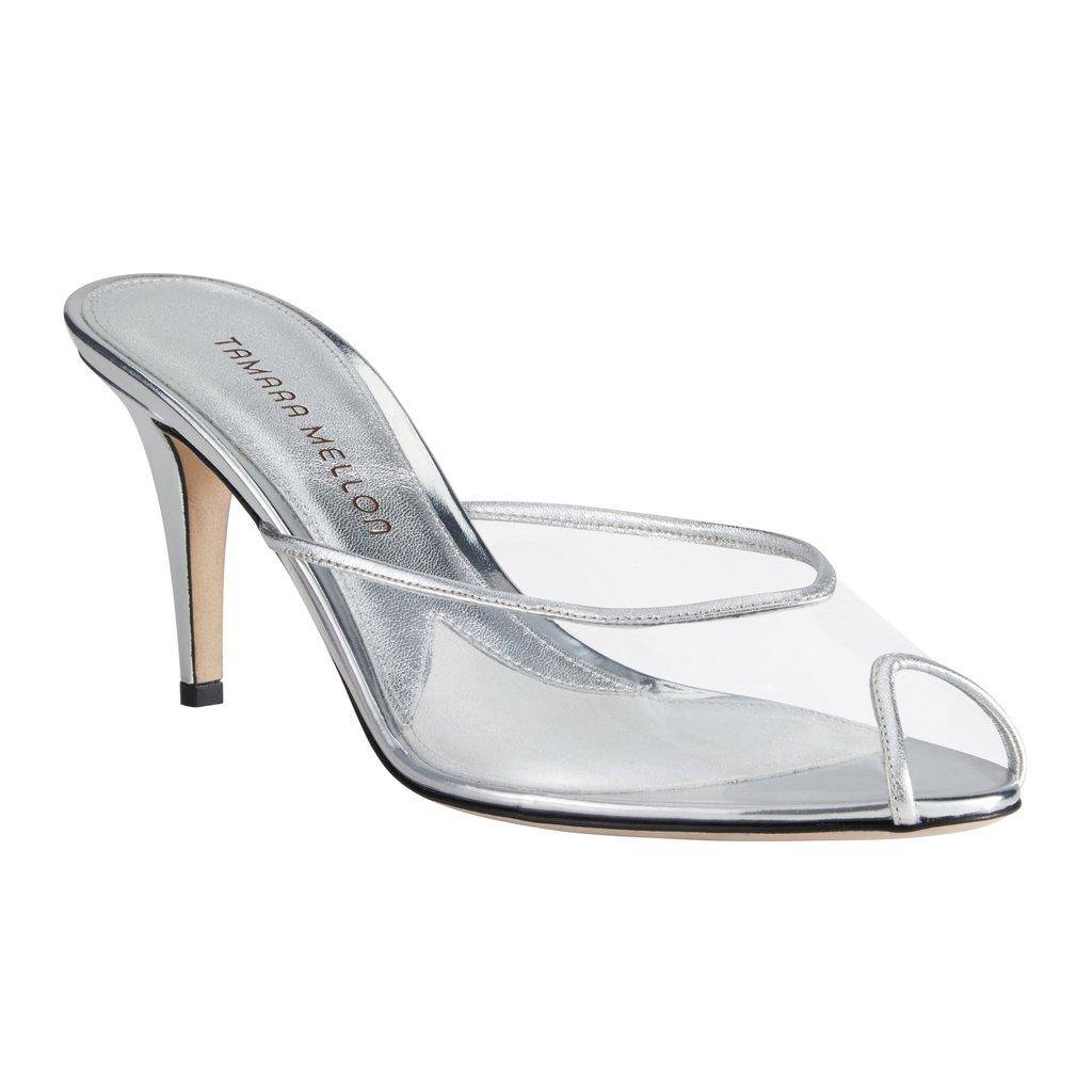 Tamara Mellon Glass High-heel Clear Pvc Sandals | Lyst