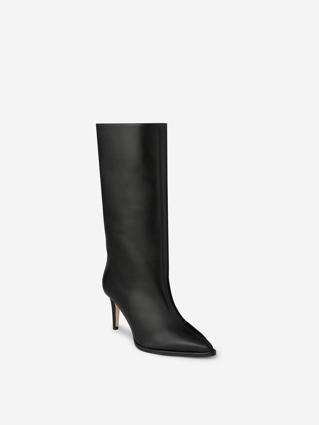Tamara Mellon Trinity High-heel Mid-calf Boots in Black | Lyst