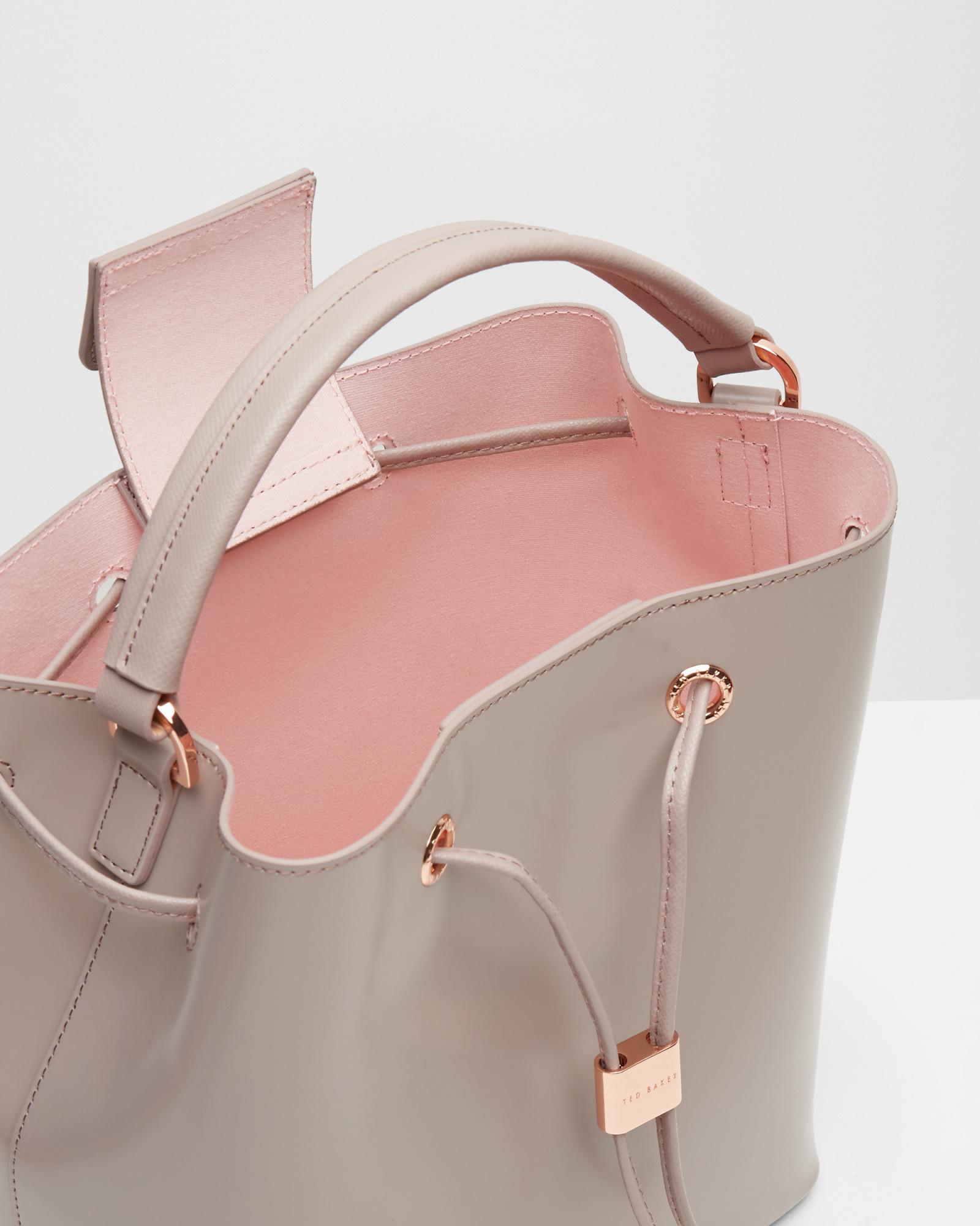 Ted Baker Cotton Micro Bow Bucket Bag - Lyst