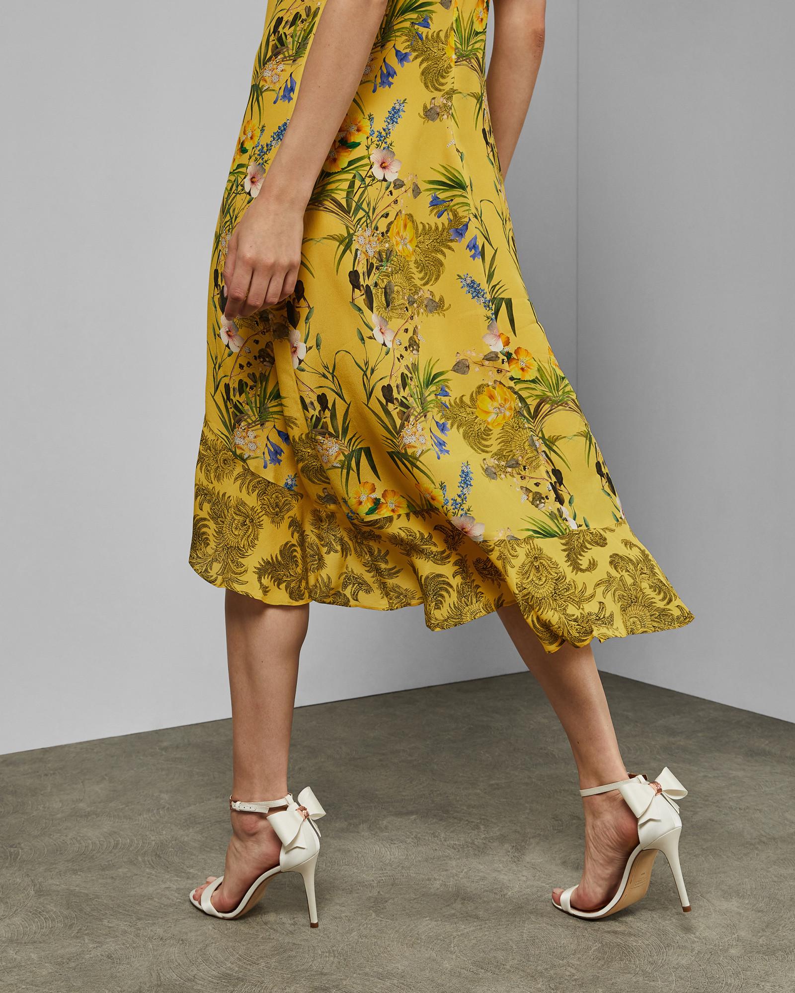 Ted Baker Bow Heeled Sandals in White 