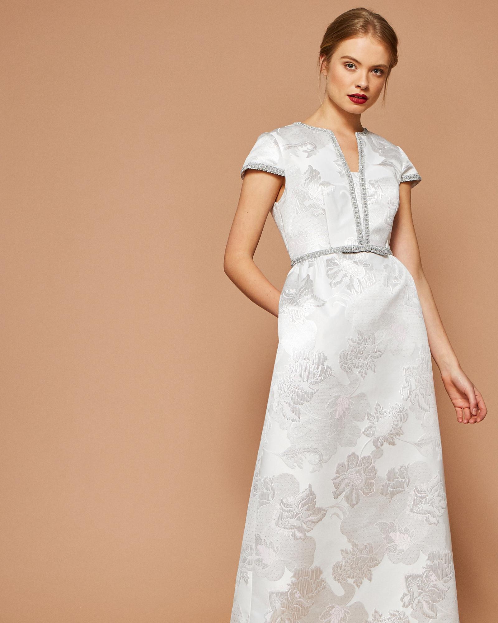 ted baker white maxi dress