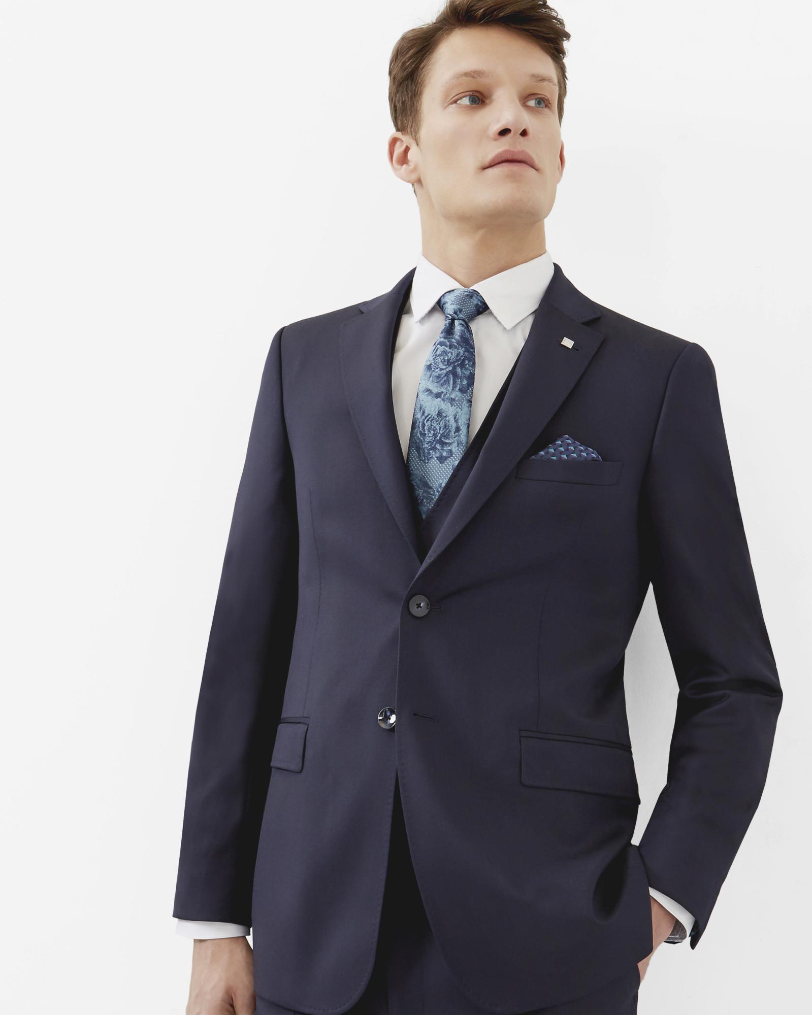 Ted baker Debonair Wool Jacket in Blue for Men Lyst