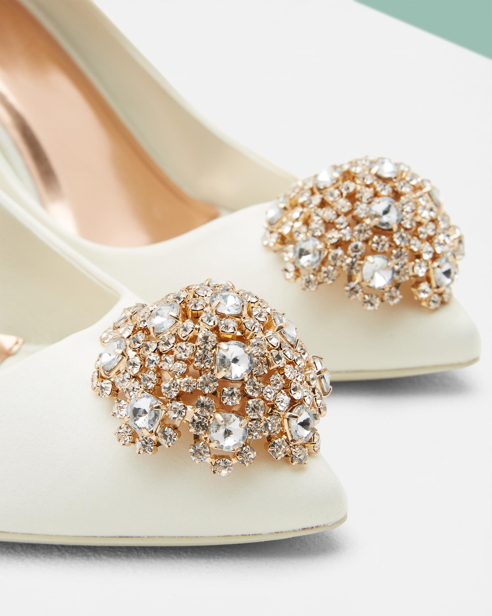 Ted Baker Brooch Detail Court Shoes in Ivory (White) Lyst