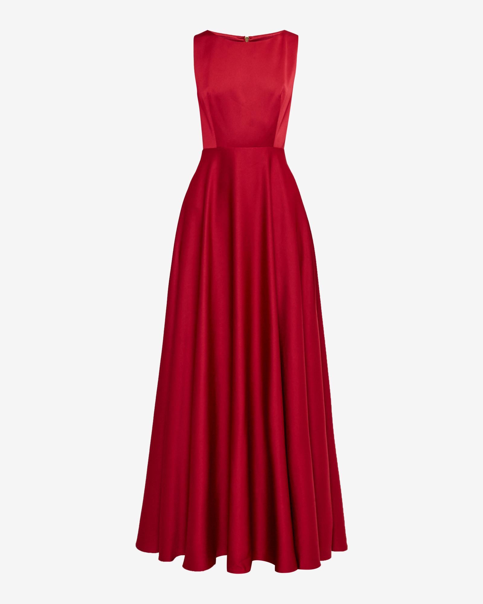 Ted Baker Synthetic Cut-out Maxi Dress in Bright Red (Red) - Lyst
