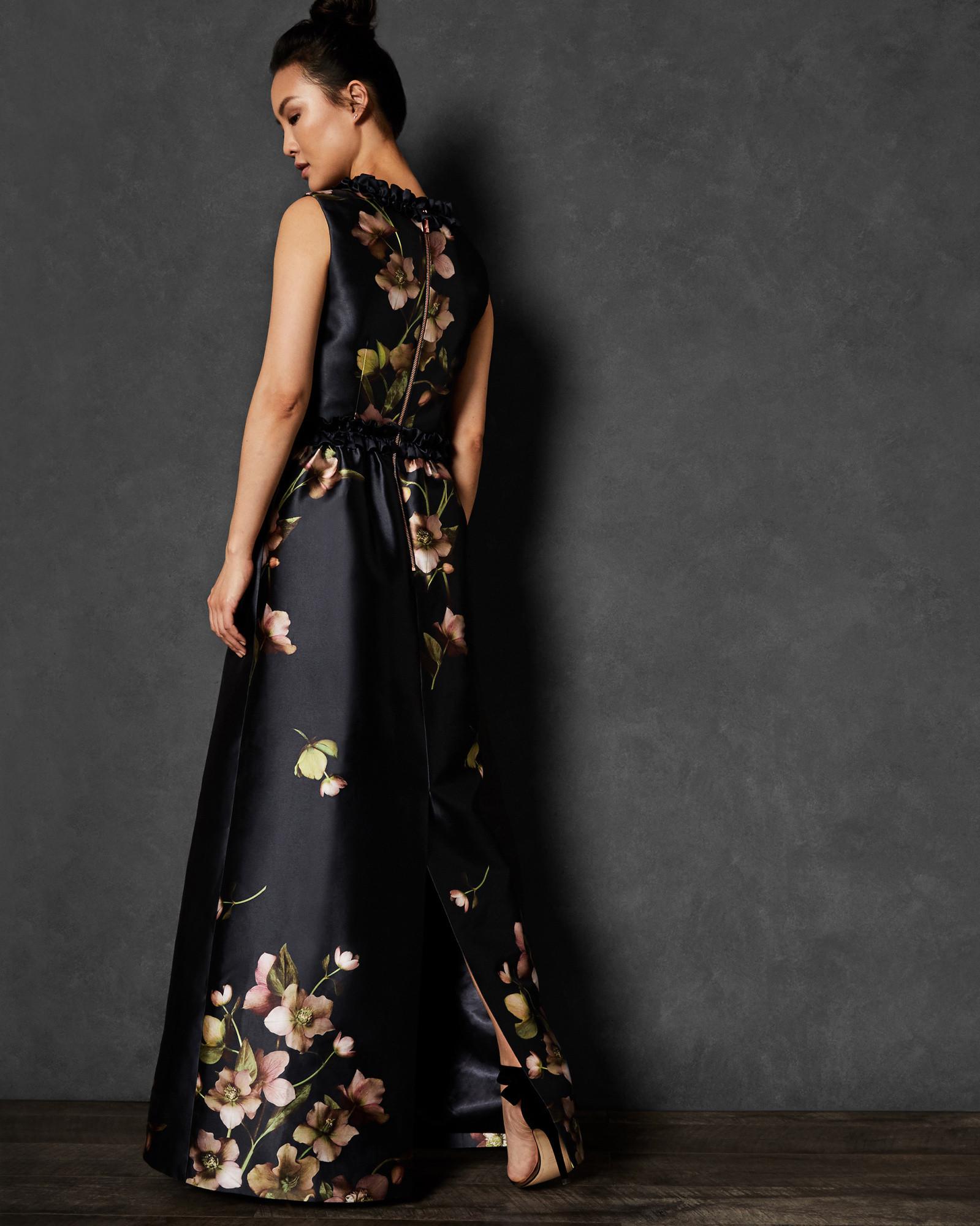 ted baker navy maxi dress