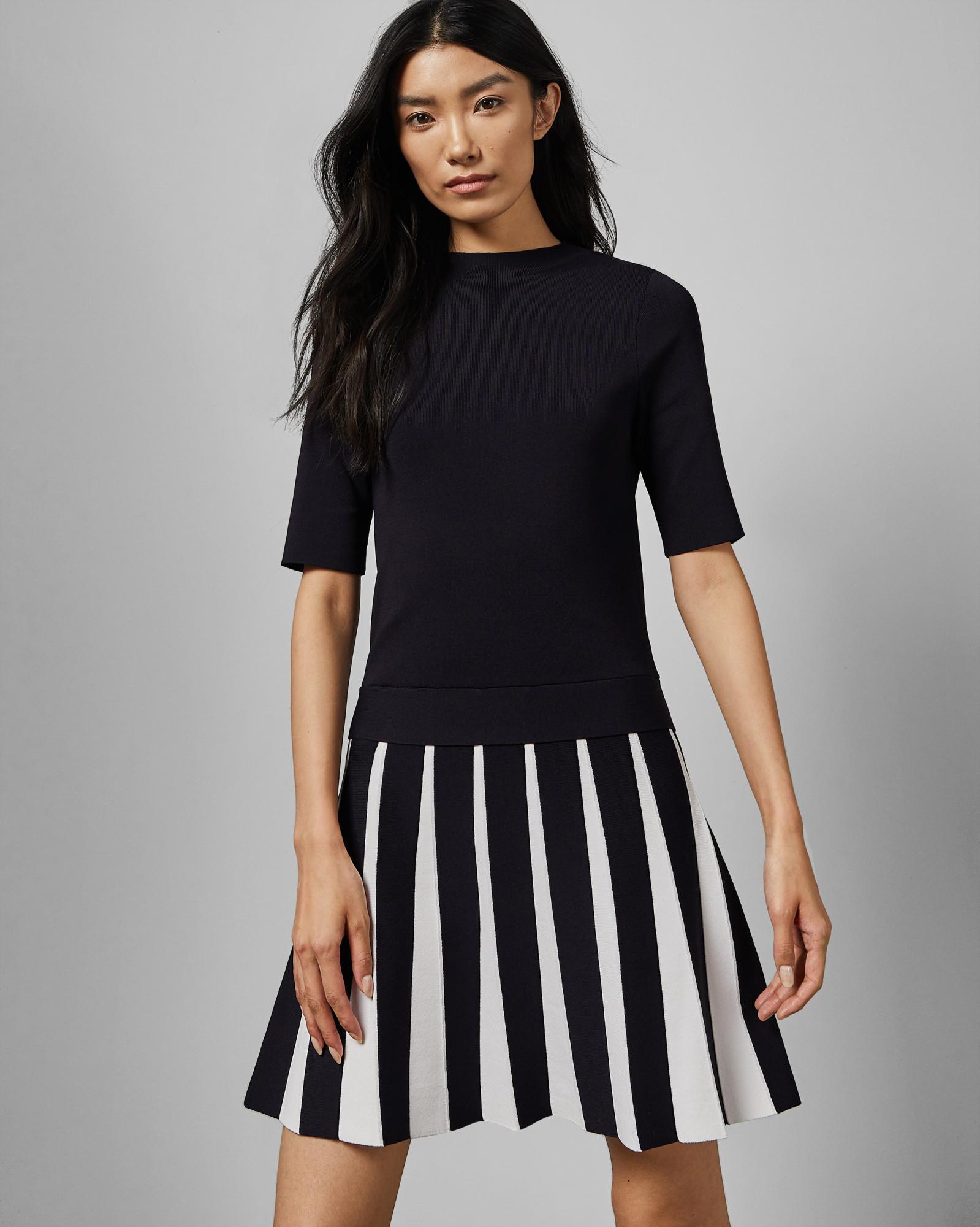 hethia pleat knit dress