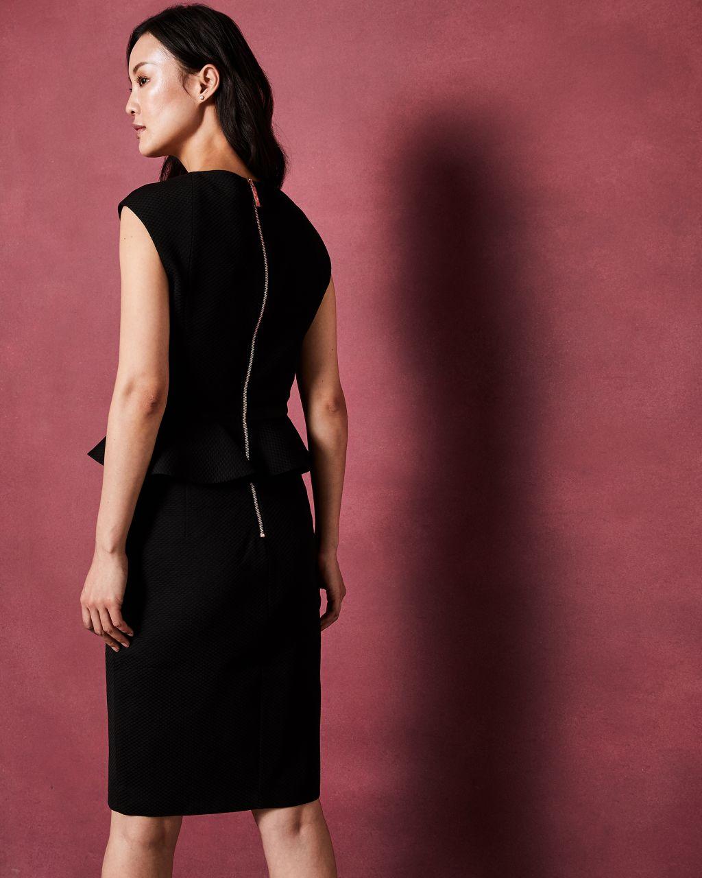 ted baker nadaed peplum dress