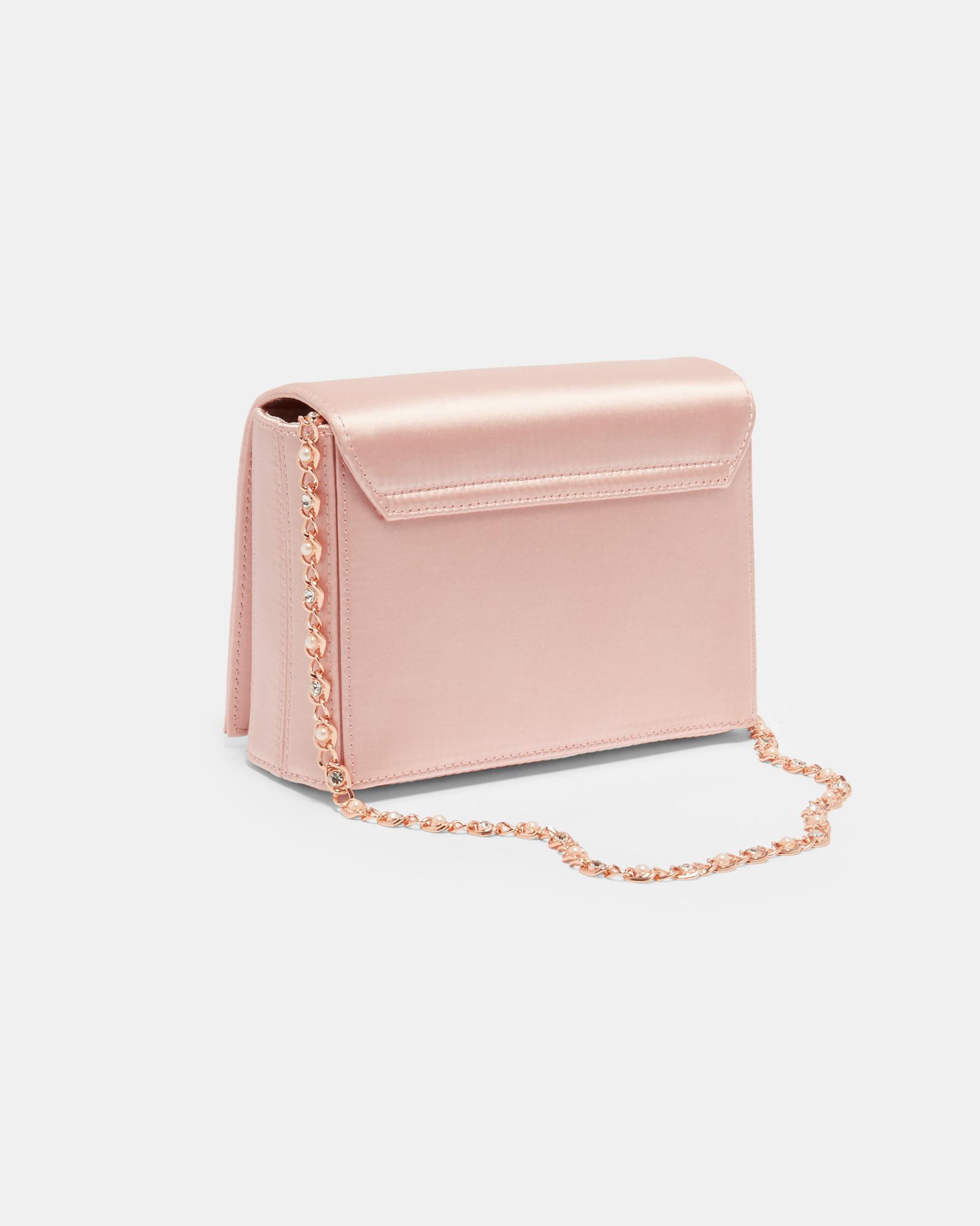 Ted Baker Brooch Detail Evening Bag in Pink | Lyst