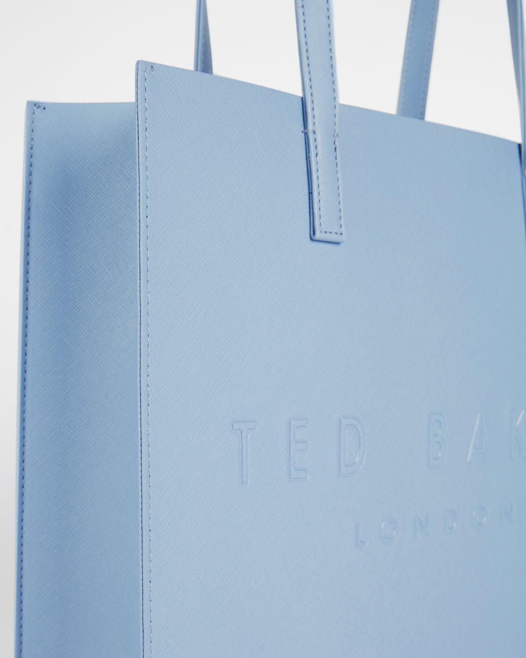 routine onze Mondwater Ted Baker Crosshatch Large Icon Bag in Blue | Lyst