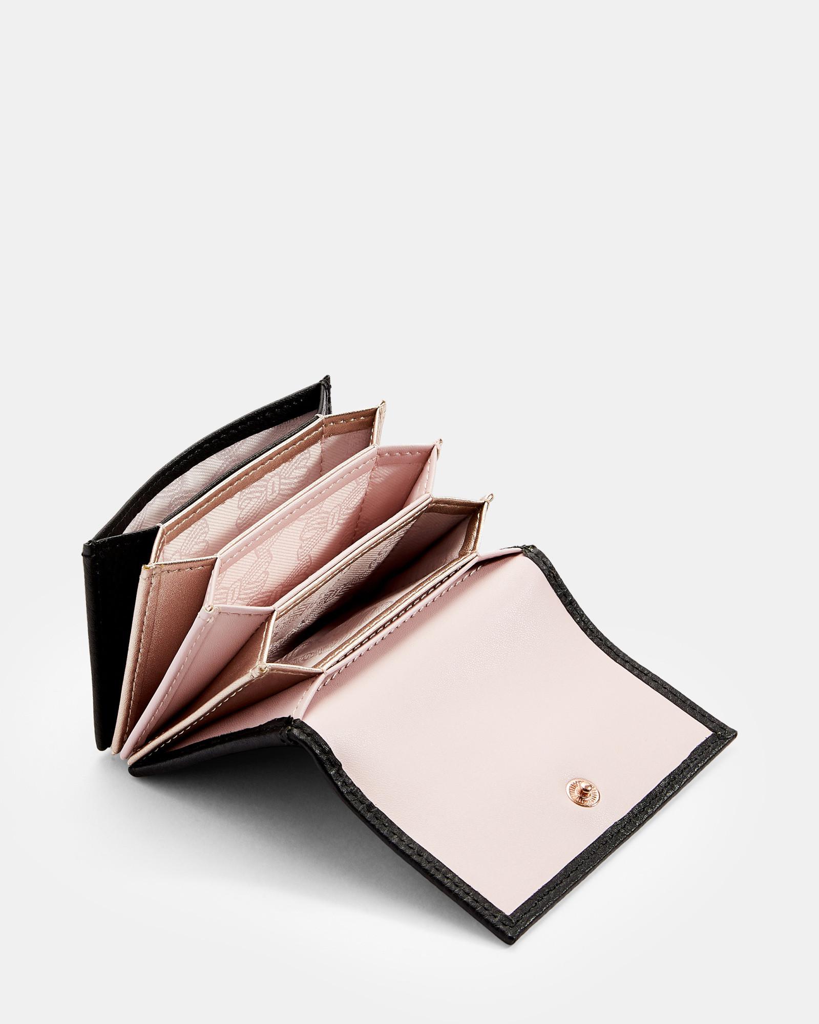 Ted Baker Textured Leather Concertina Credit Card Holder in Black Lyst