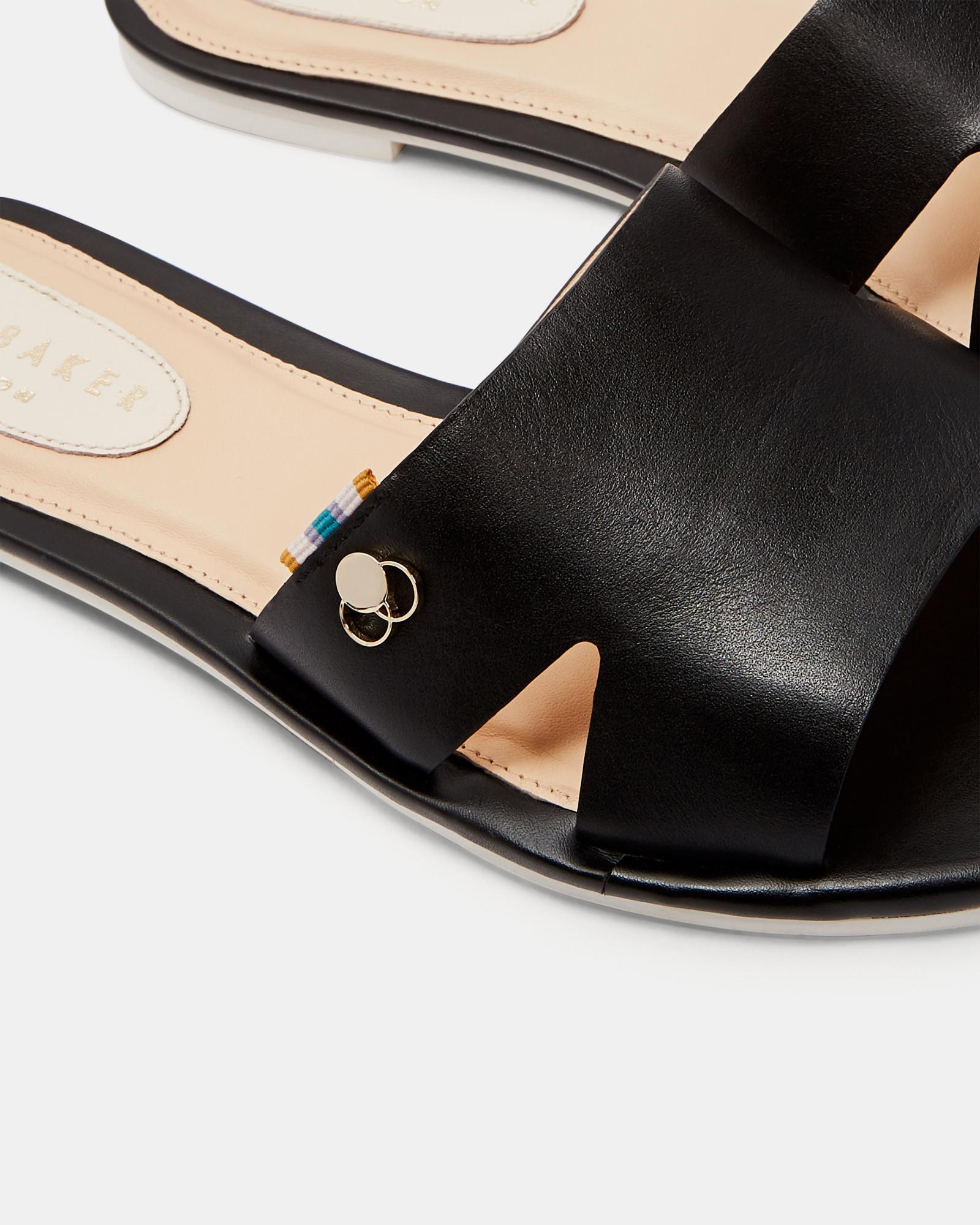 ted baker leather sliders