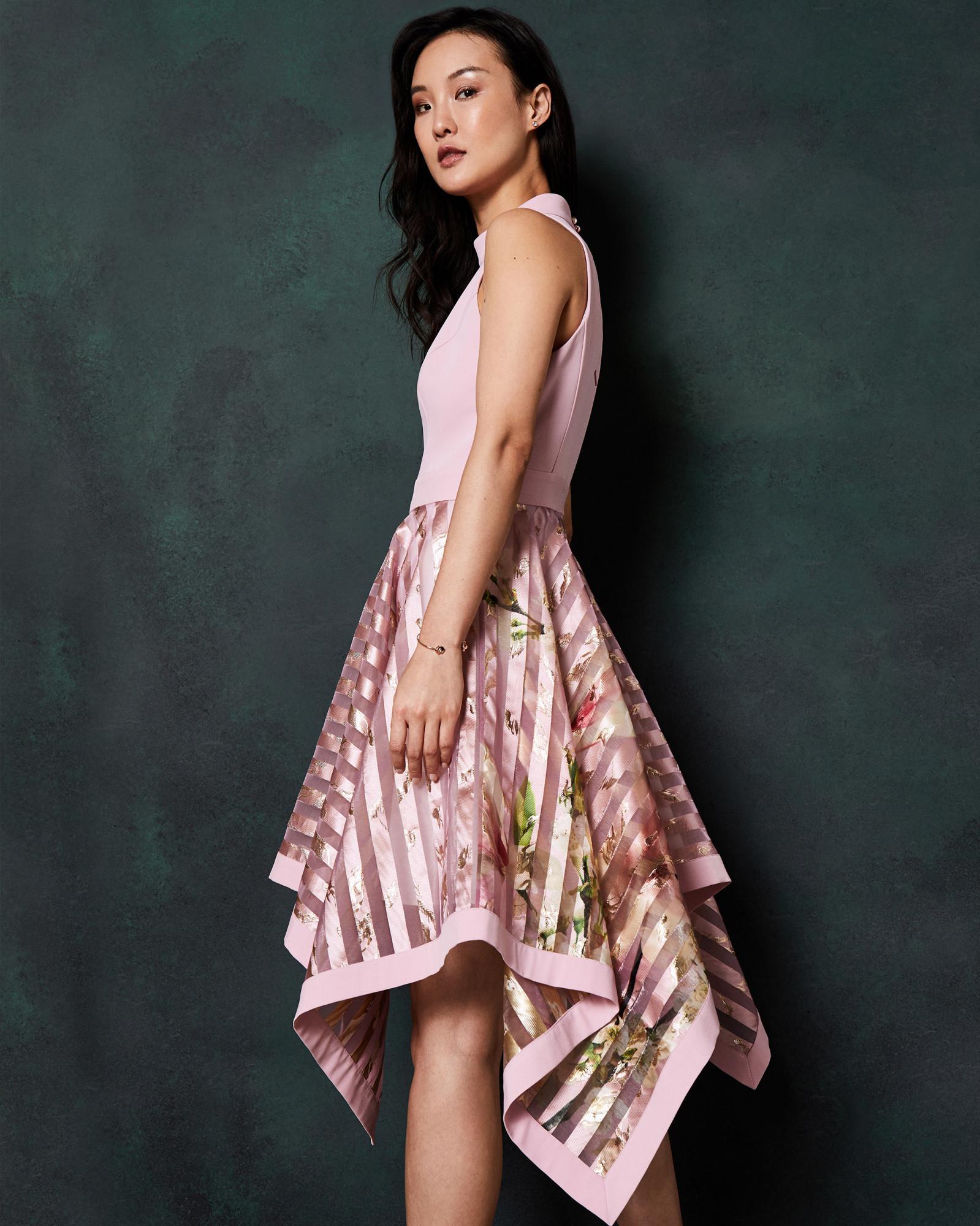 angelik harmony burnout stripe dress