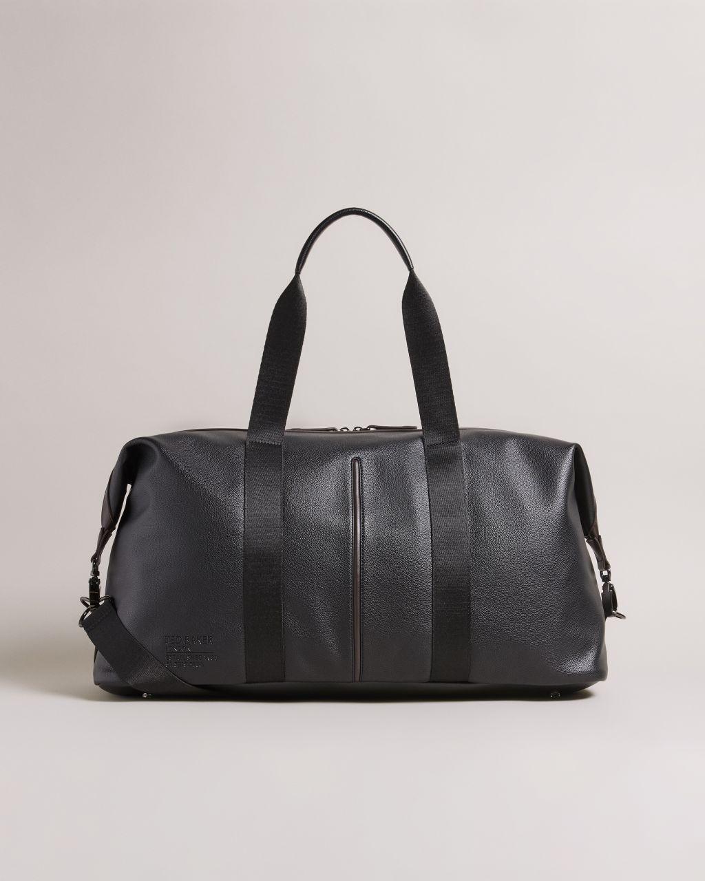 Ted Baker Faux Leather Holdall in Black for Men | Lyst