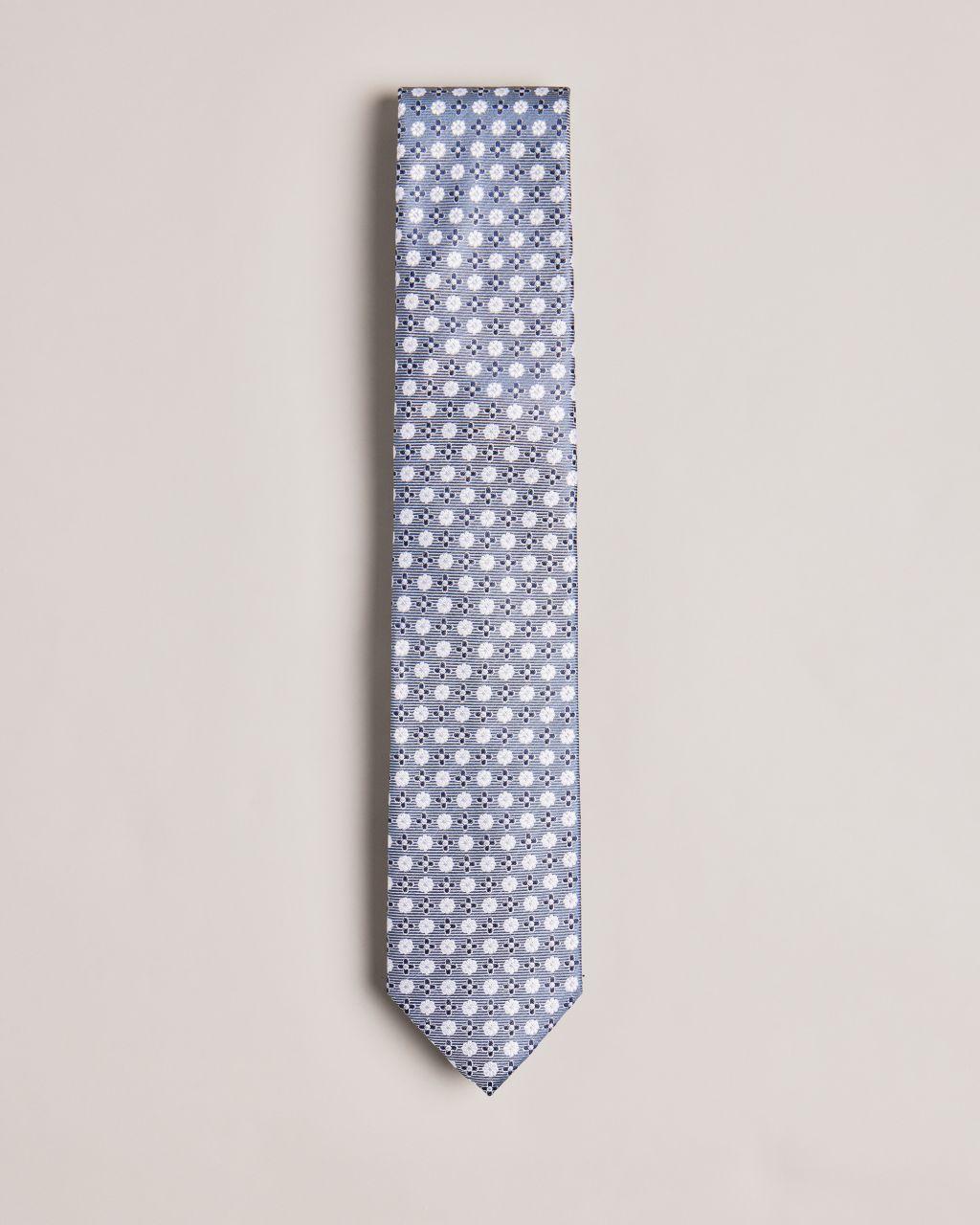 Ted Baker Flower Pattern Silk Tie in Blue for Men | Lyst