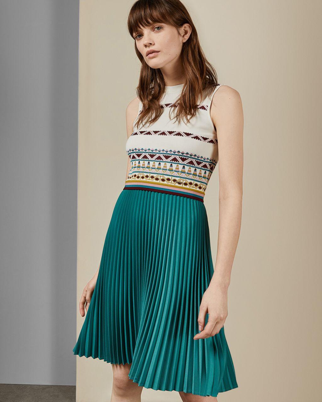 pleated skirt dress zannan