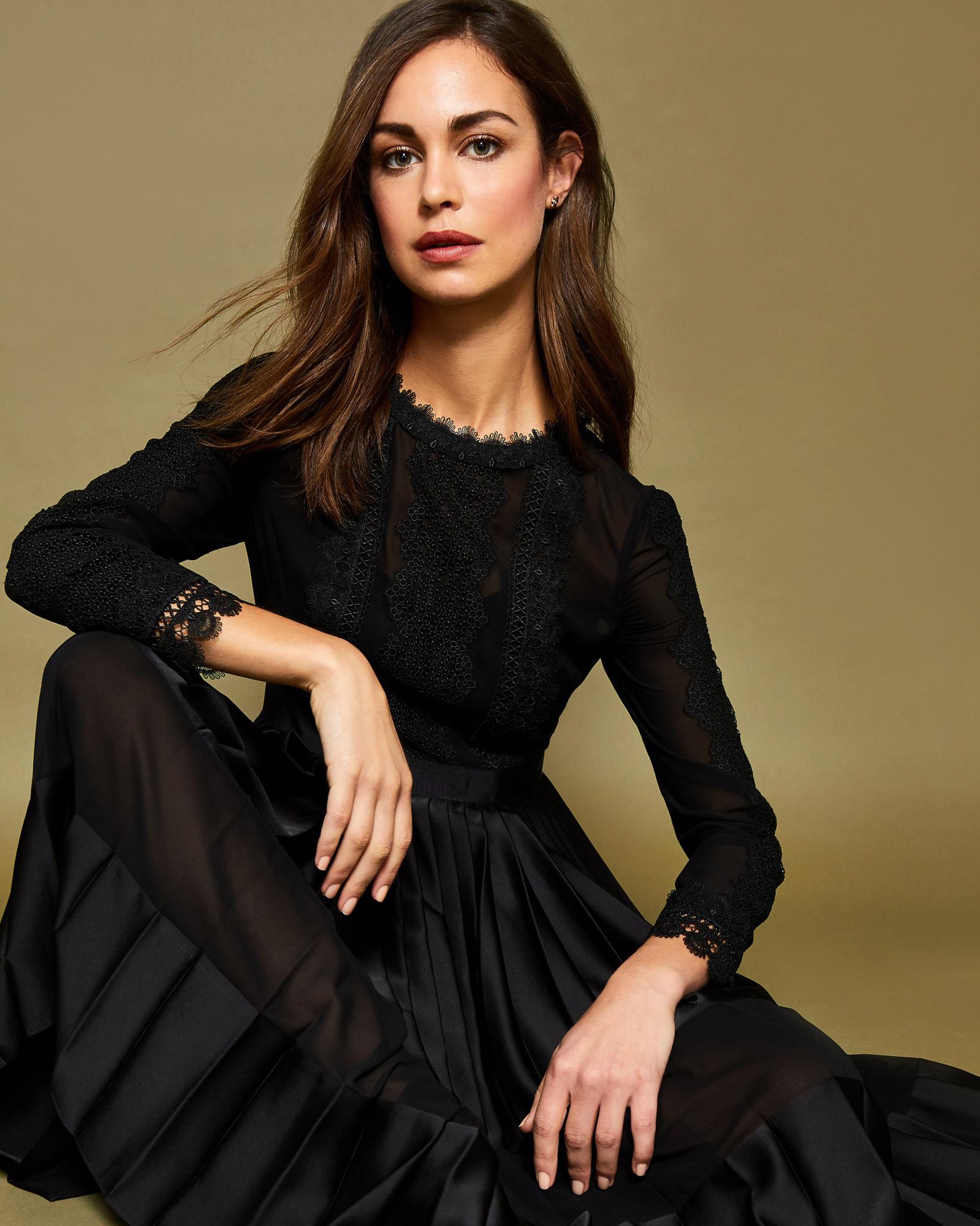 ted baker looez dress navy