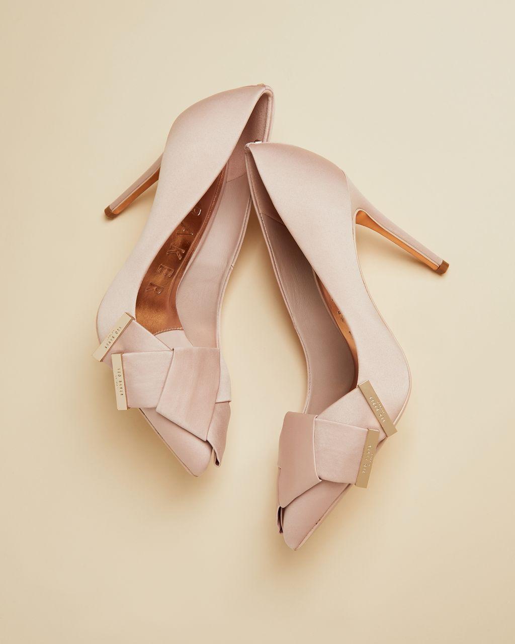 Ted Baker Satin Bow Detail Courts in Pink | Lyst