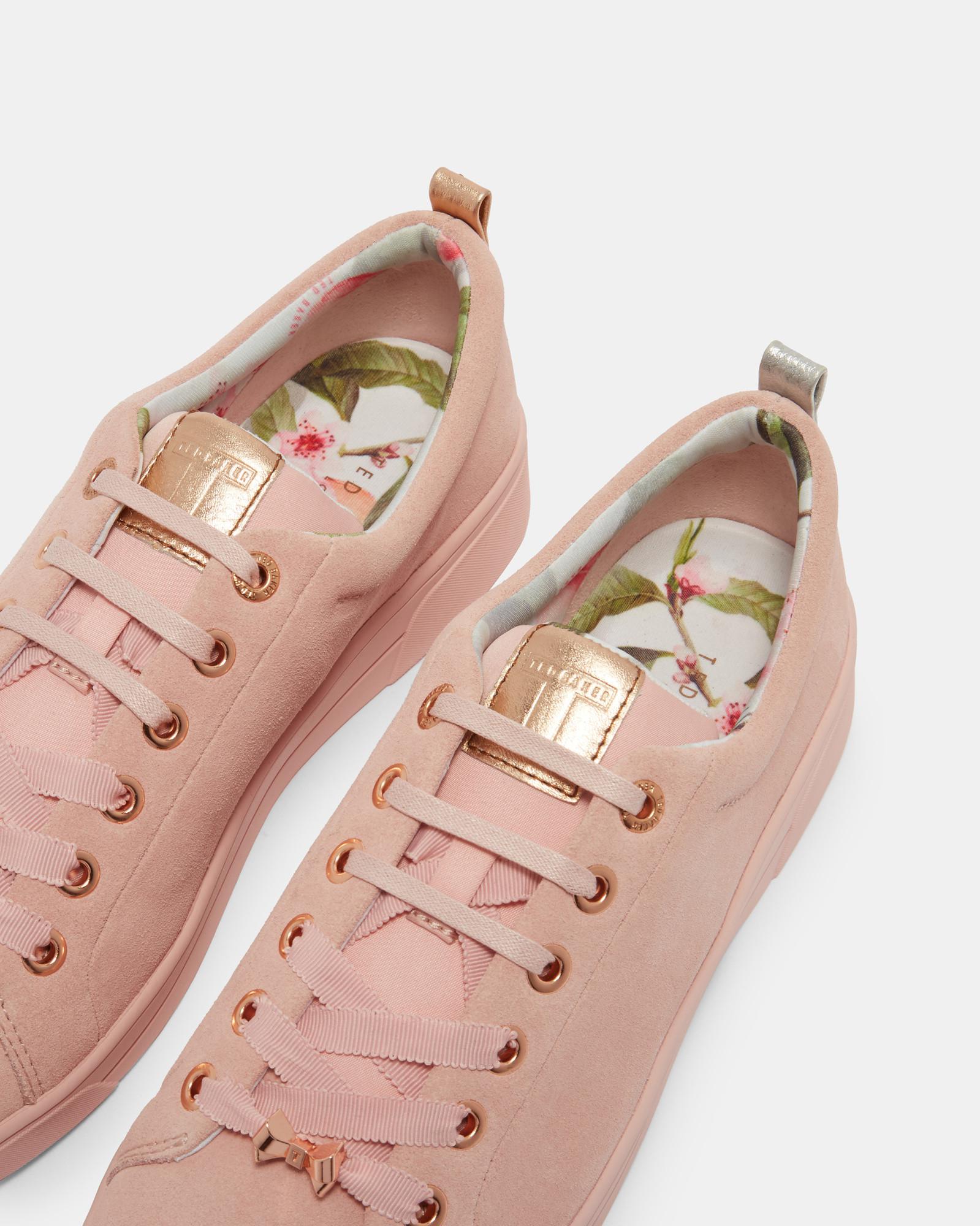 ted baker pink suede trainers
