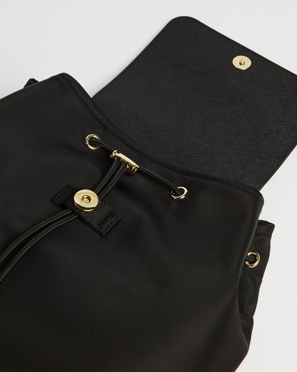 Ted Baker Synthetic Nylon Drawstring Backpack in Black | Lyst