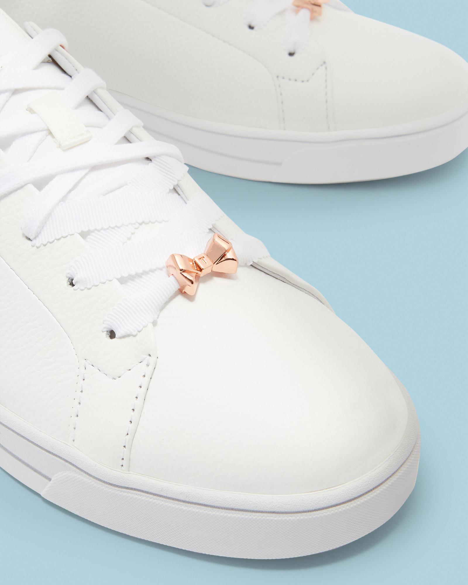 ted baker white ruffle trainers