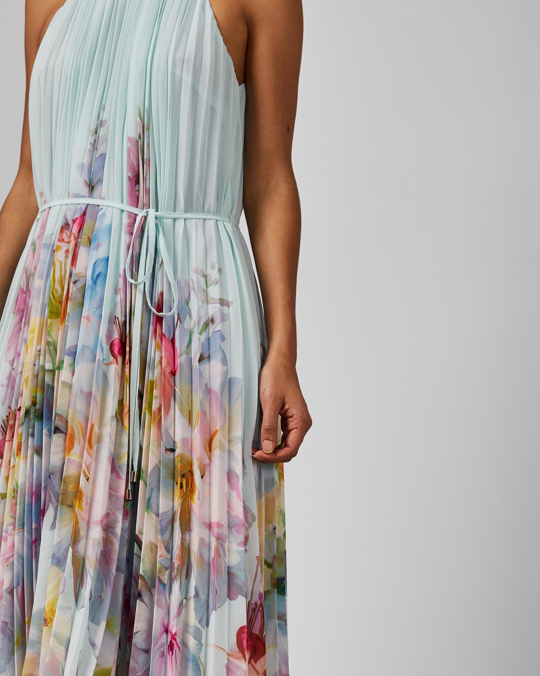 Bag Ted Baker Florica Maxi Dress Ted Baker Florica Maxi Dress Florica  Hanging Gardens Pleated Midi