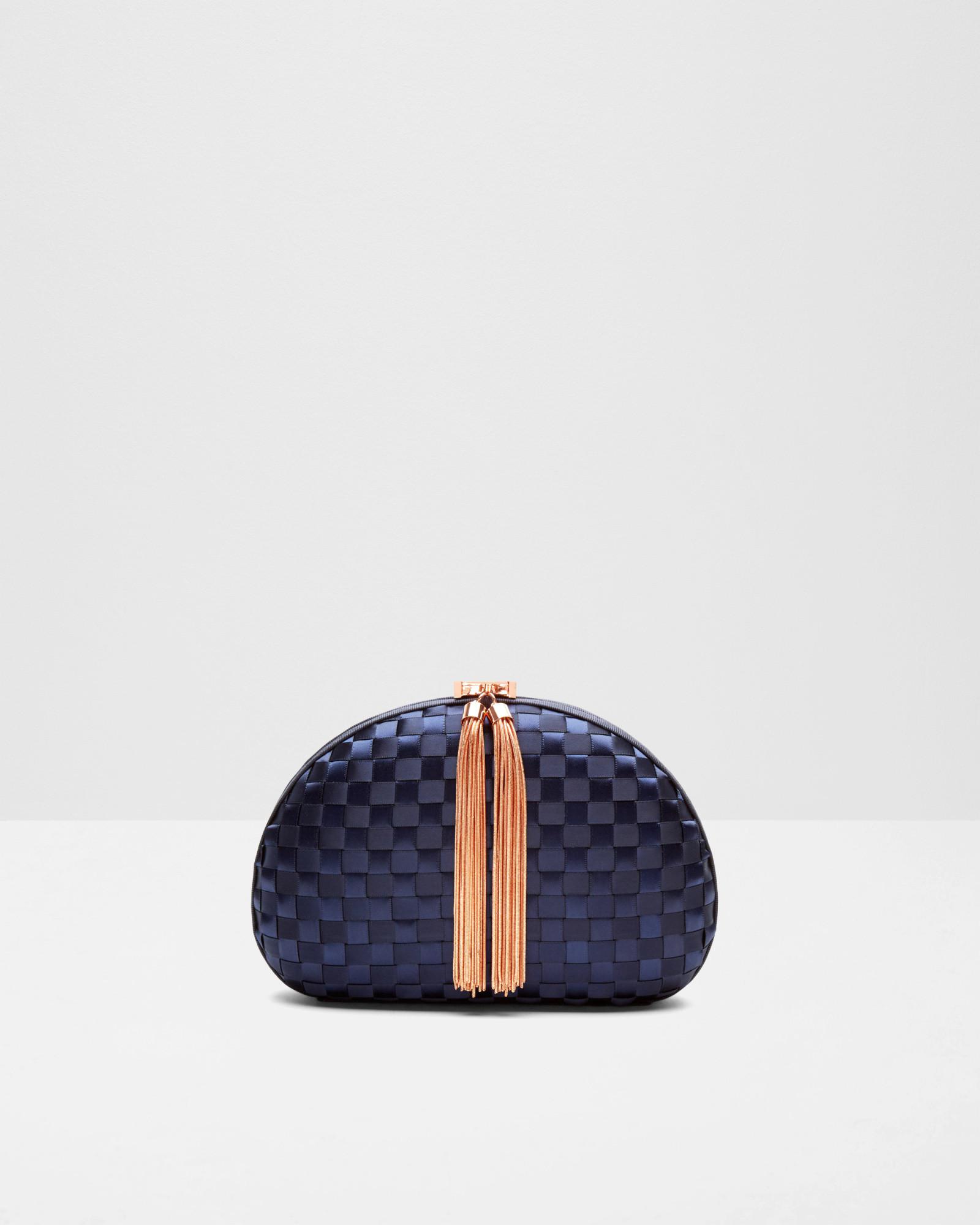 ted baker navy clutch bag