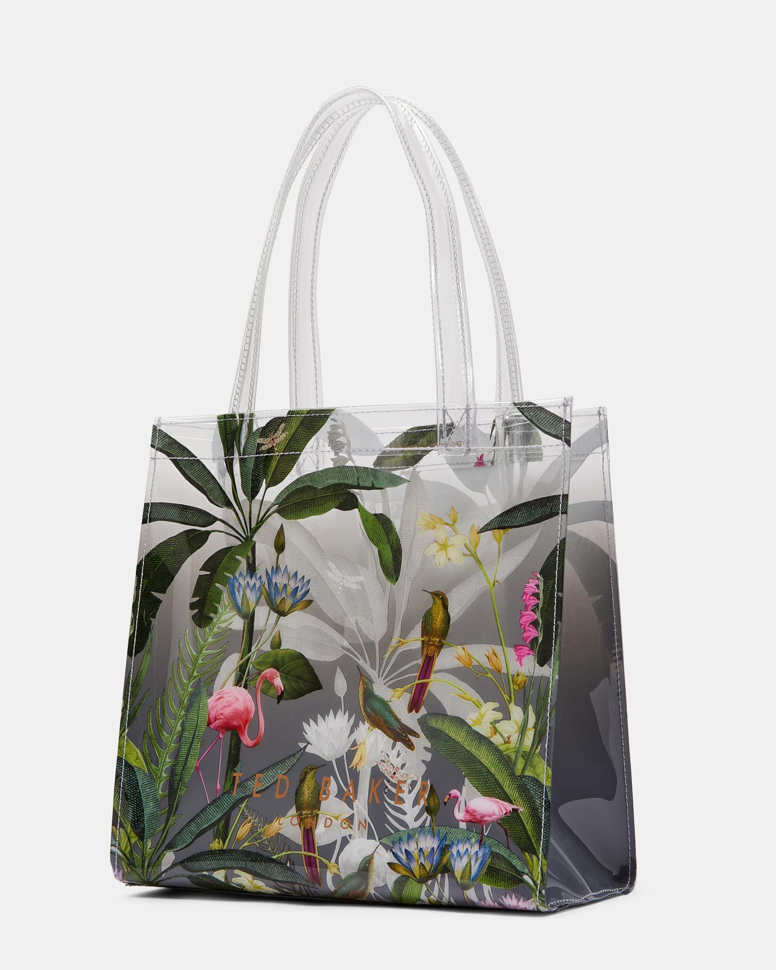 Ted Baker Clear Pistachio Large Icon Bag in Light Gray (Gray) Lyst