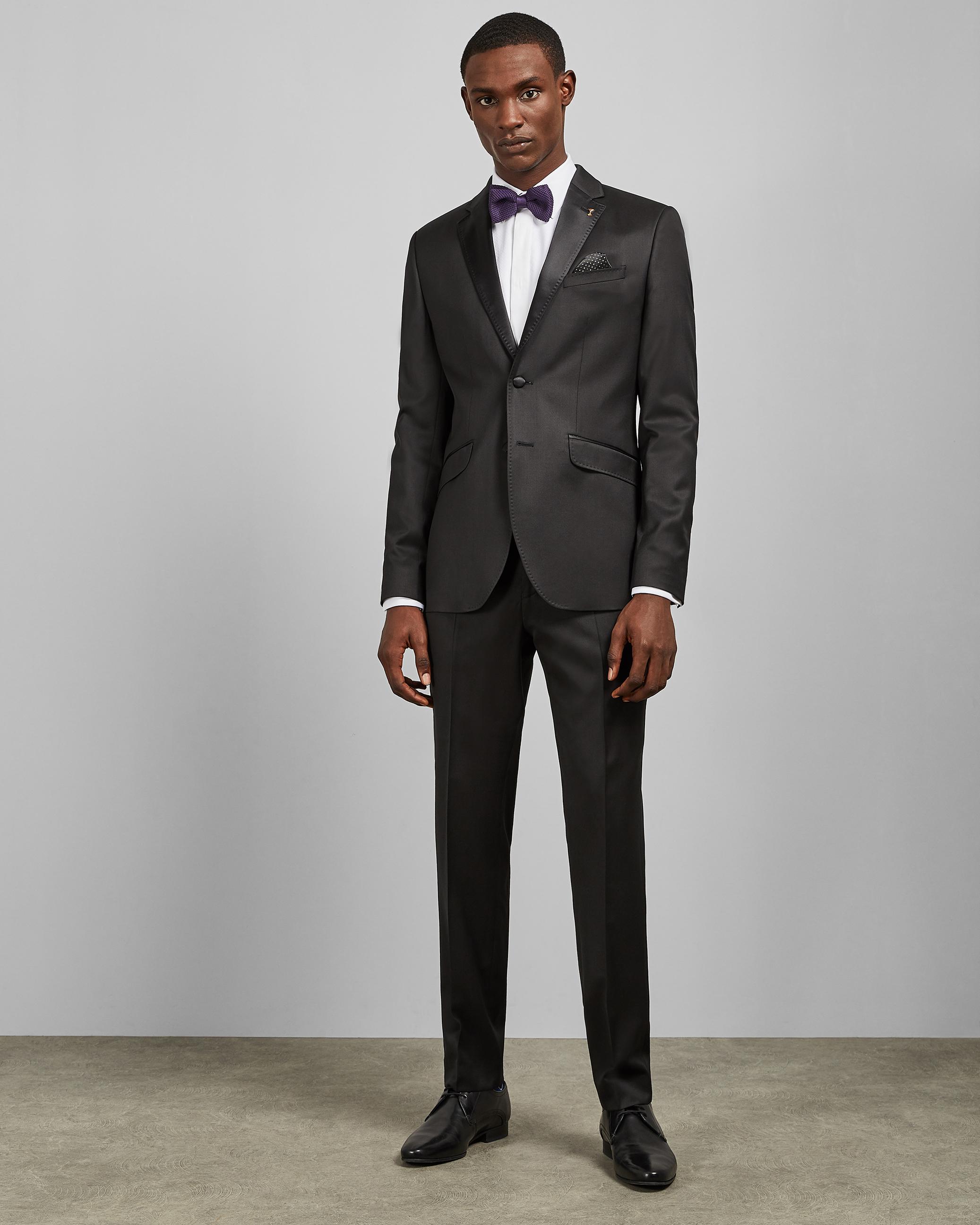 ted baker black suit trousers