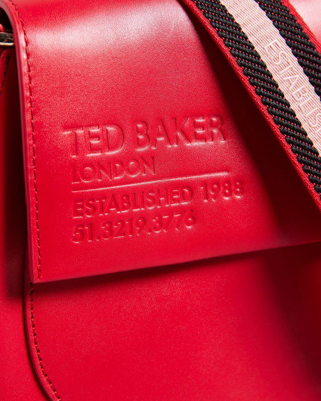 Ted Baker Darcell Branded Webbing Satchel Cross Body, Saddle Bag