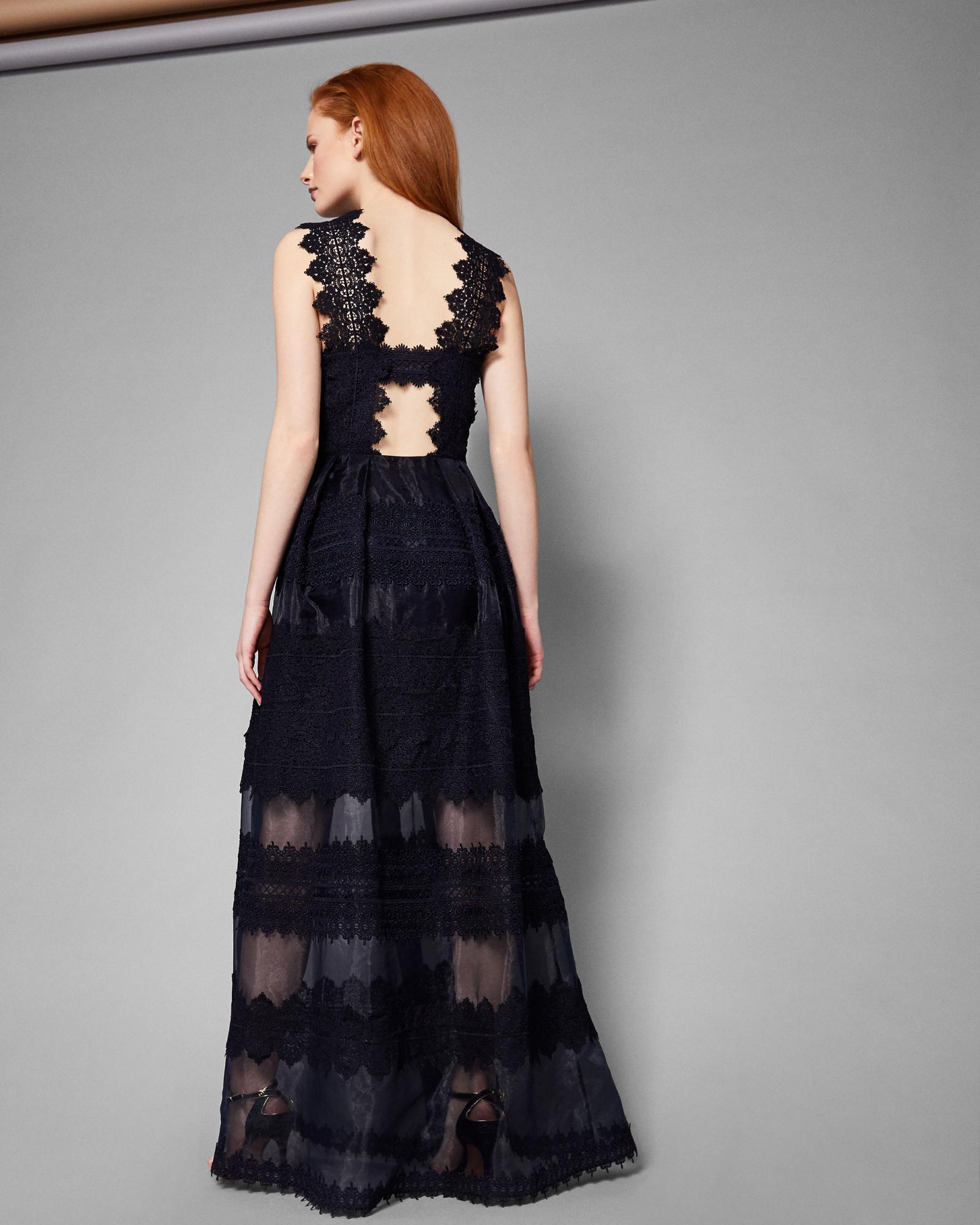 dahleen sorbet lace maxi dress