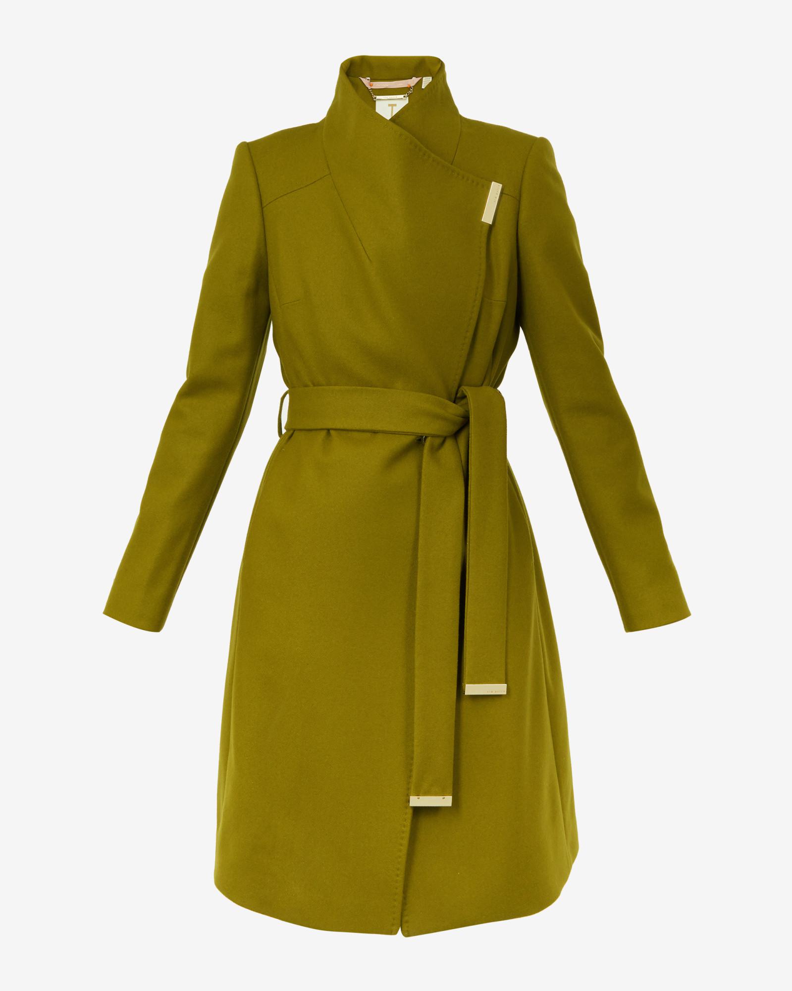 ted baker mid green coat