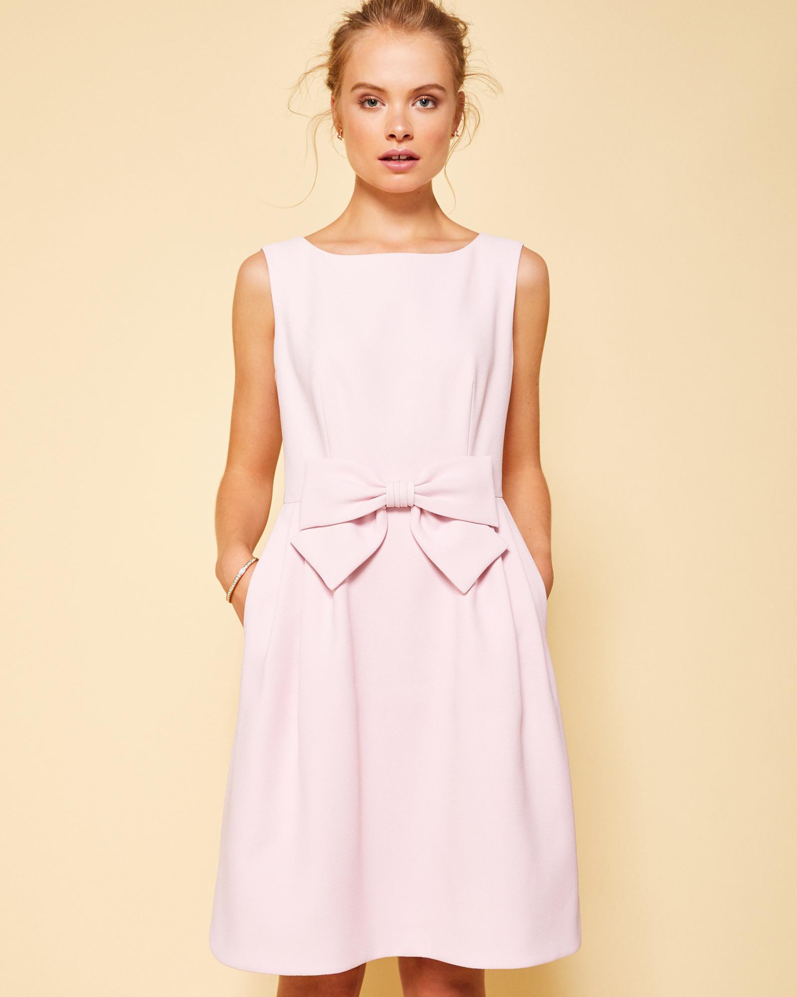 ted baker bow dress pink