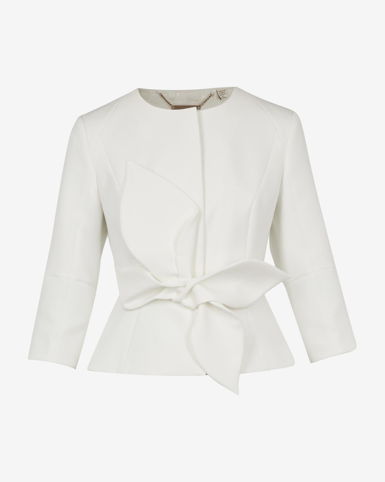 ted baker structured bow dress