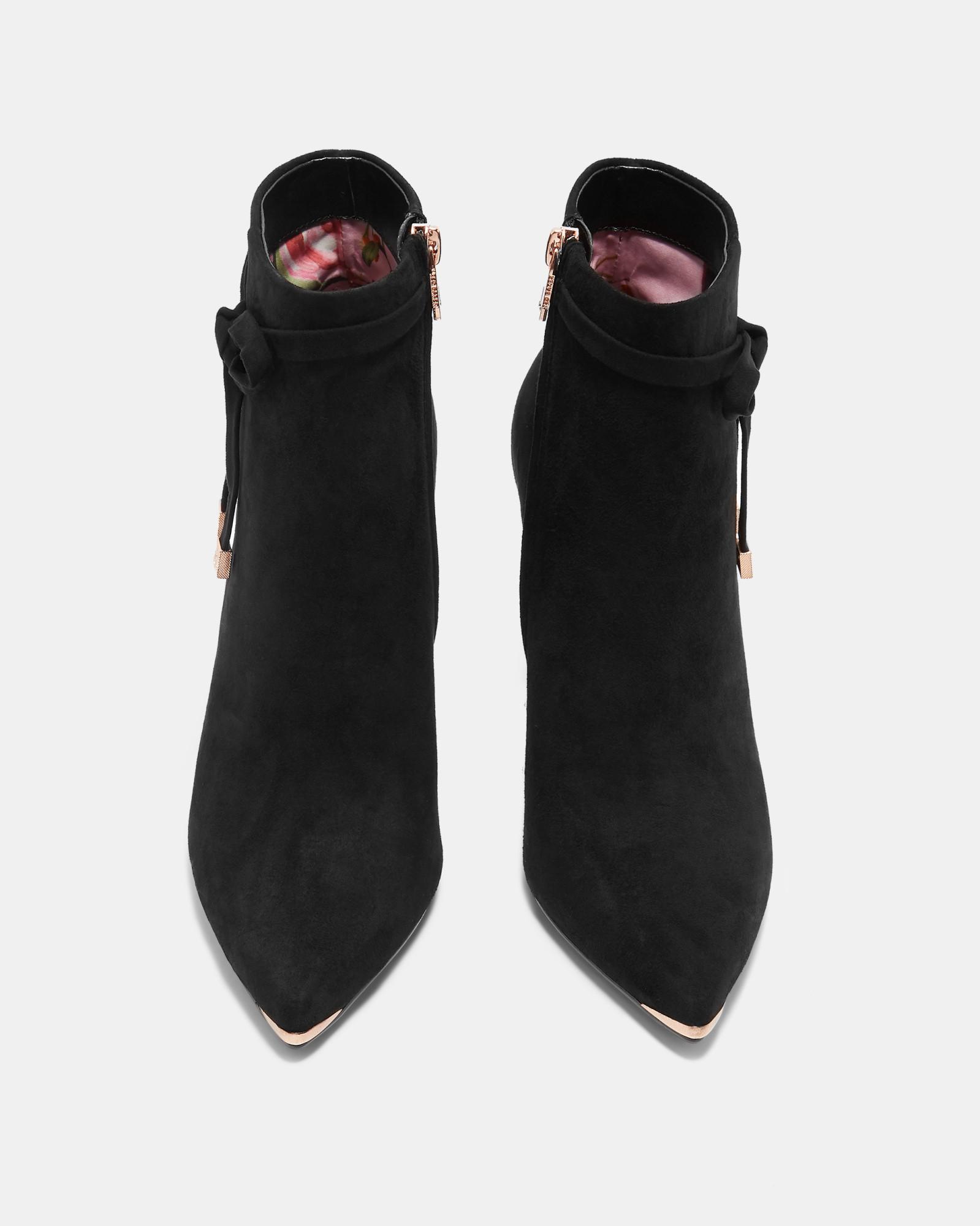 Ted Baker Suede Bow Detail Ankle Boots 