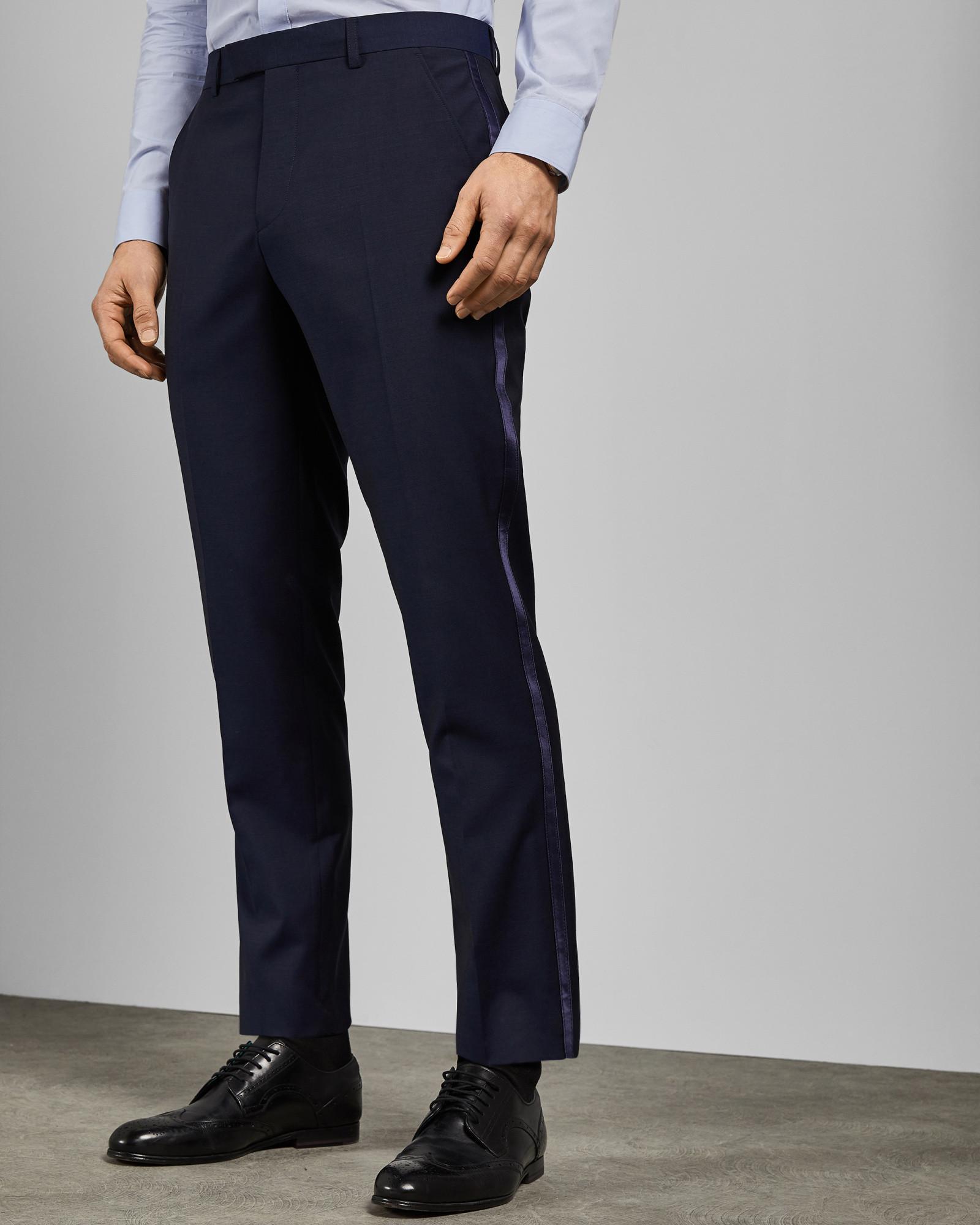 Ted Baker Wool Suit Trousers in Navy 