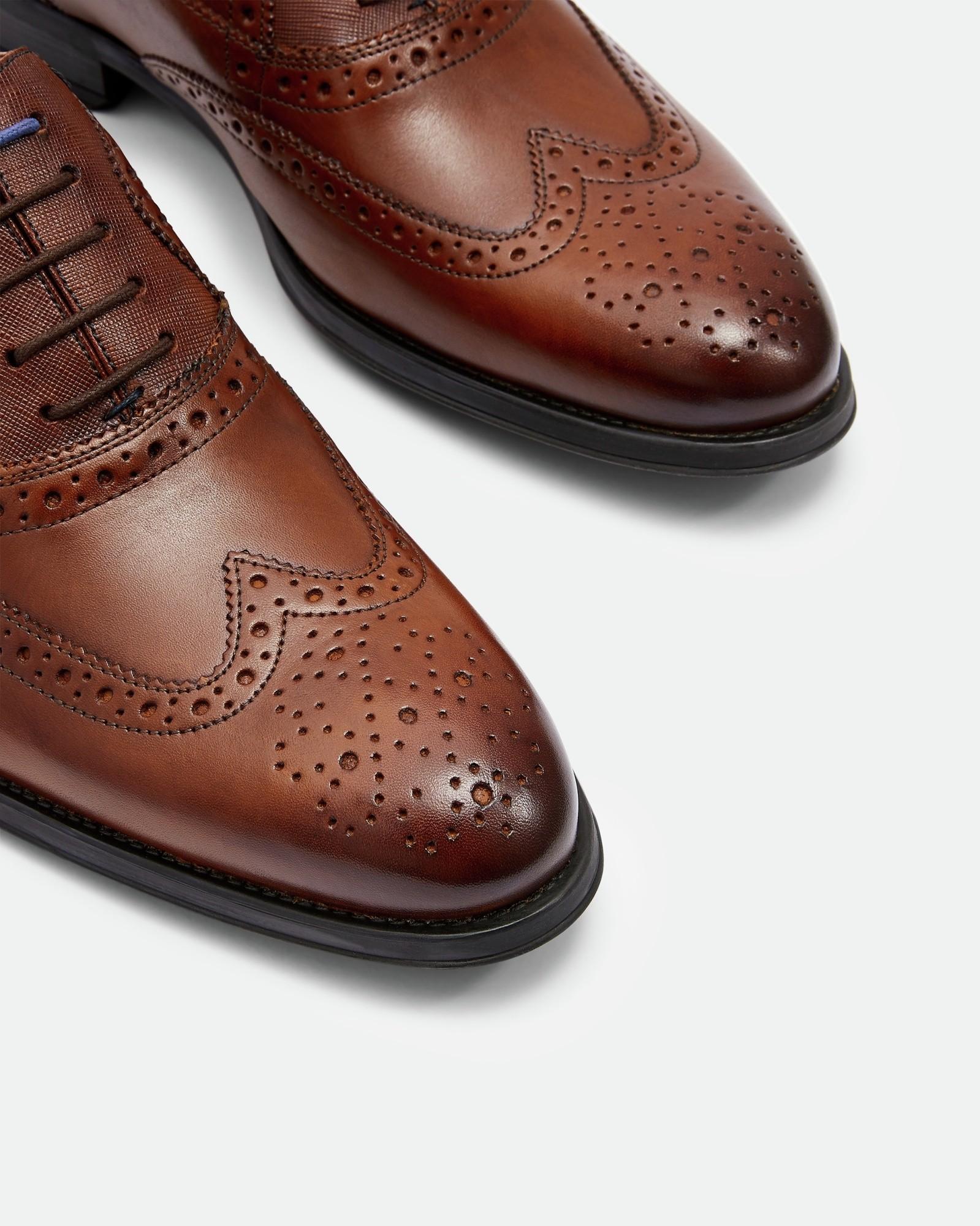 ted baker wing cap leather brogues