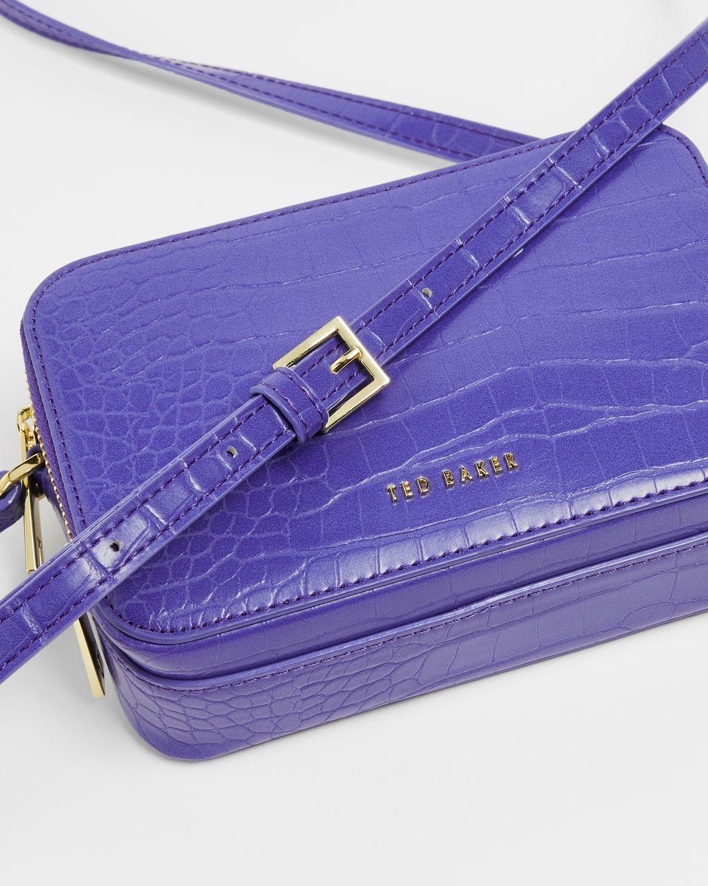 stina croc effect camera bolsa