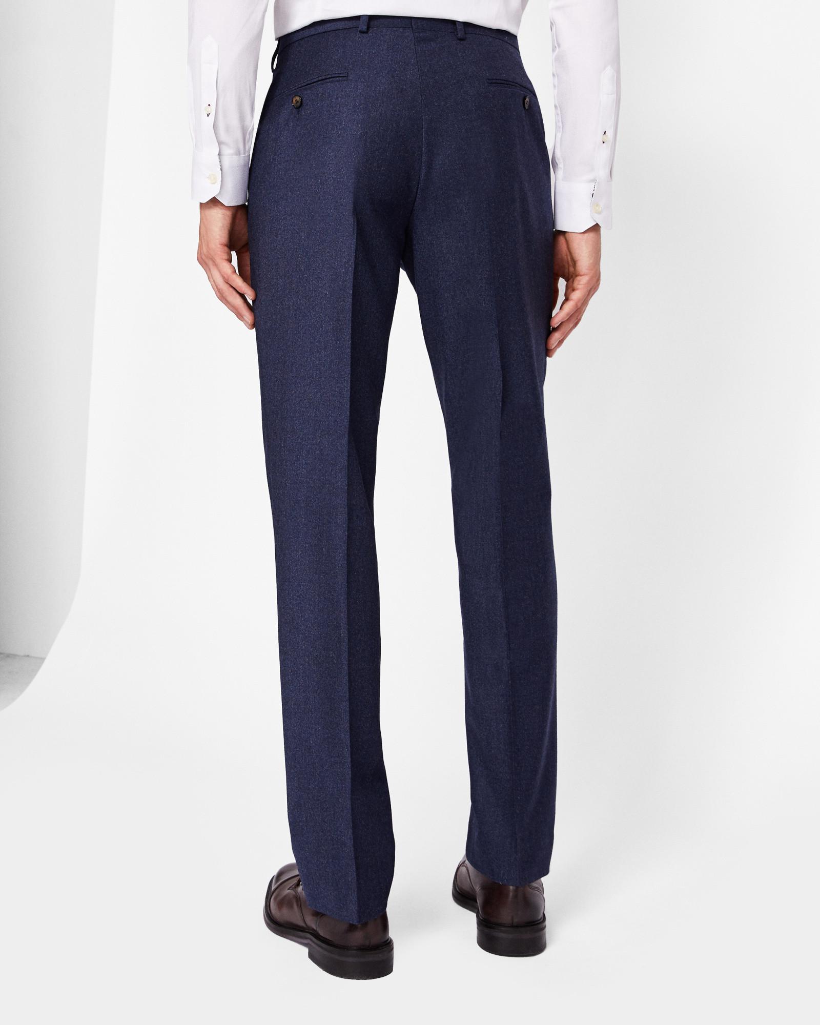 Ted Baker Sterling Semi Plain Trousers in Navy (Blue) for Men - Lyst