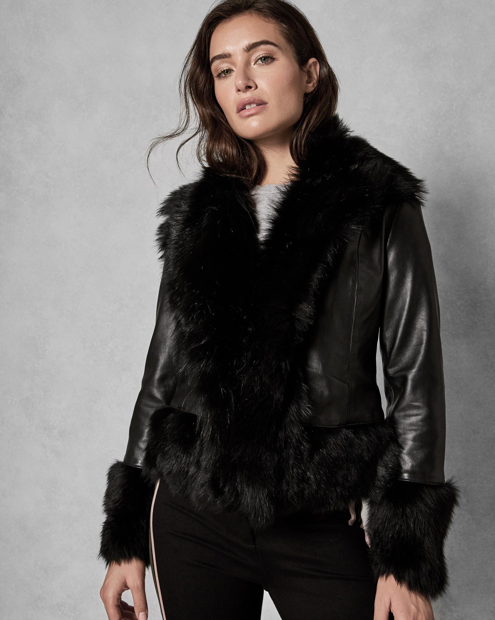 ted baker shearling jacket