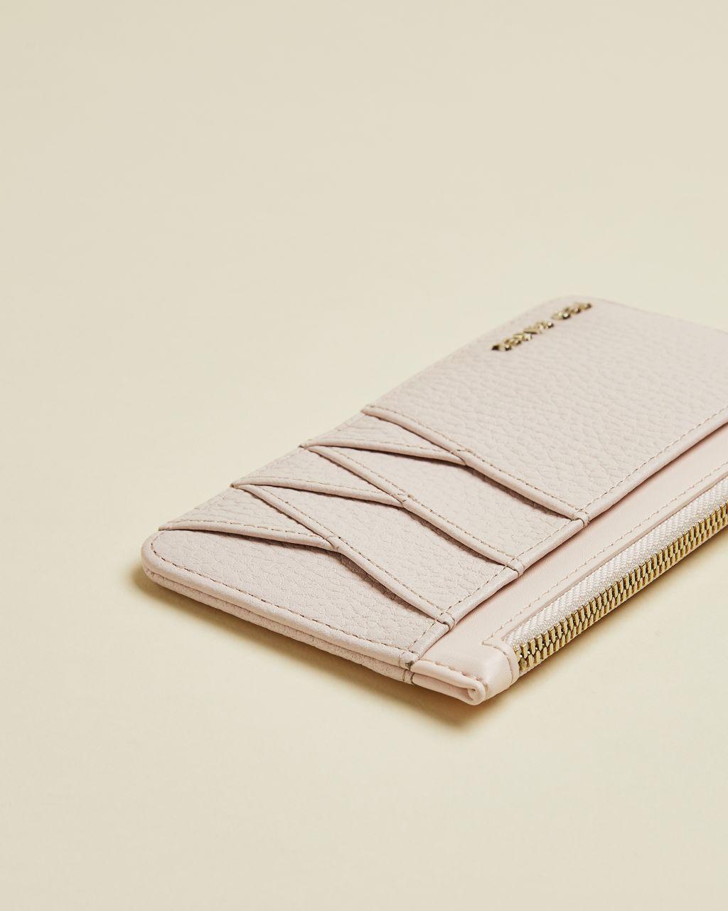 Ted Baker Leather Zipped Card Holder in Light Pink (Pink) Lyst